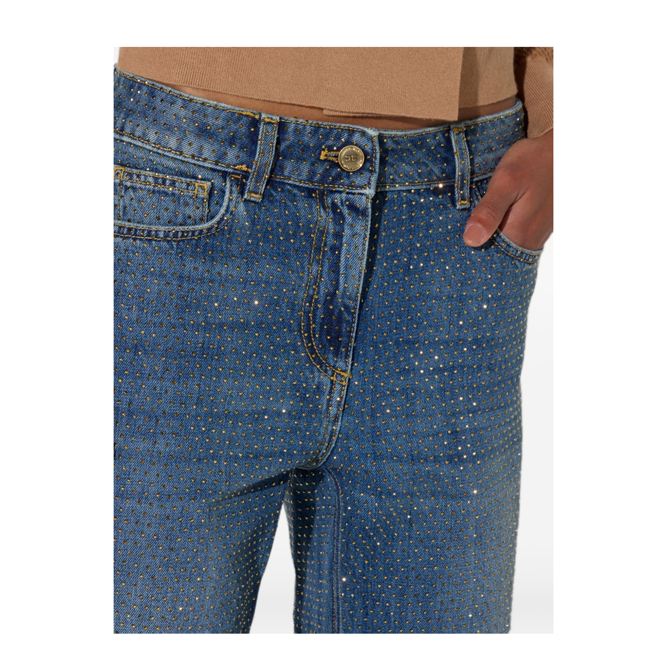 MAYFEYR - Elisabetta Franchi - Jeans Navy - PJ24D66E2139