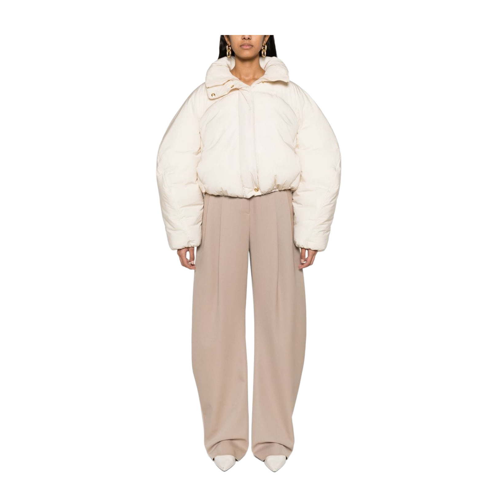 Off-White Padded Funnel Neck Jacket