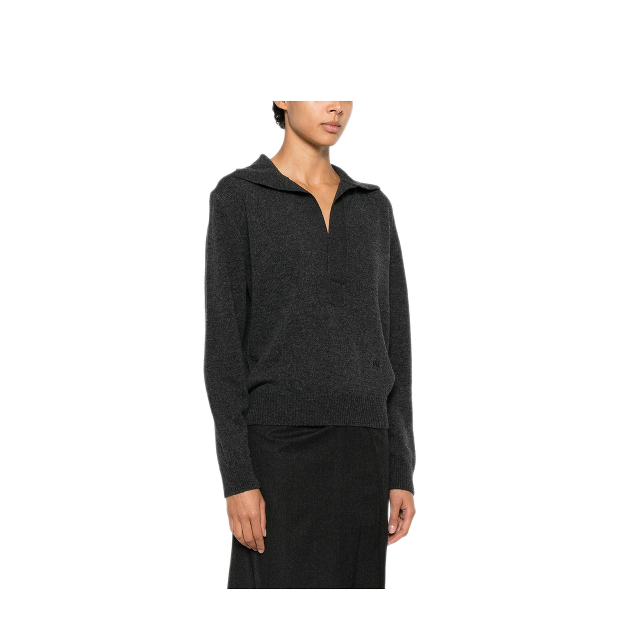 MAYFEYR - Victoria Beckham - Genevieve Polo Jumper In Merino Wool - 1326KJU007475A9896