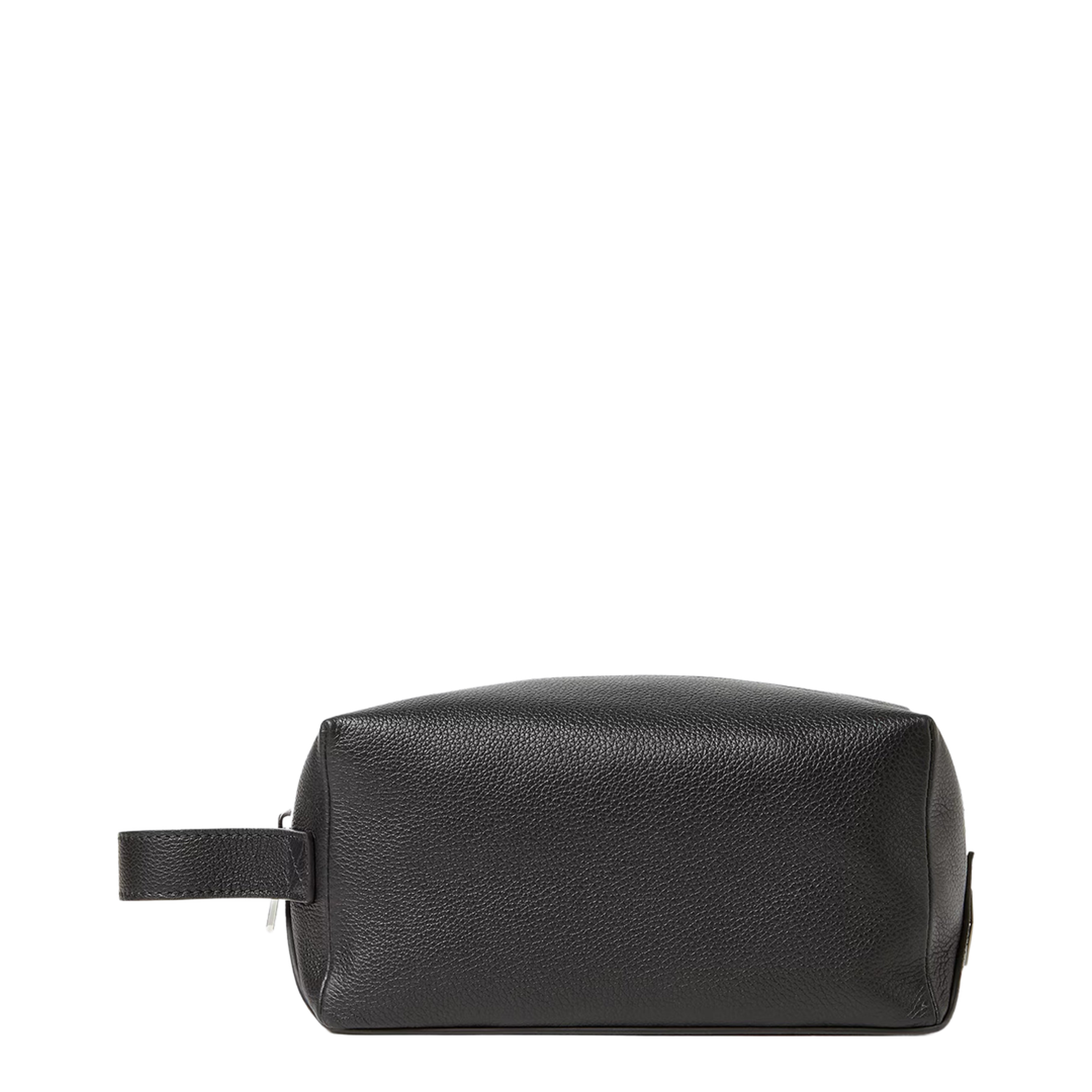 Lui Calf Leather Toiletry Bag - Black