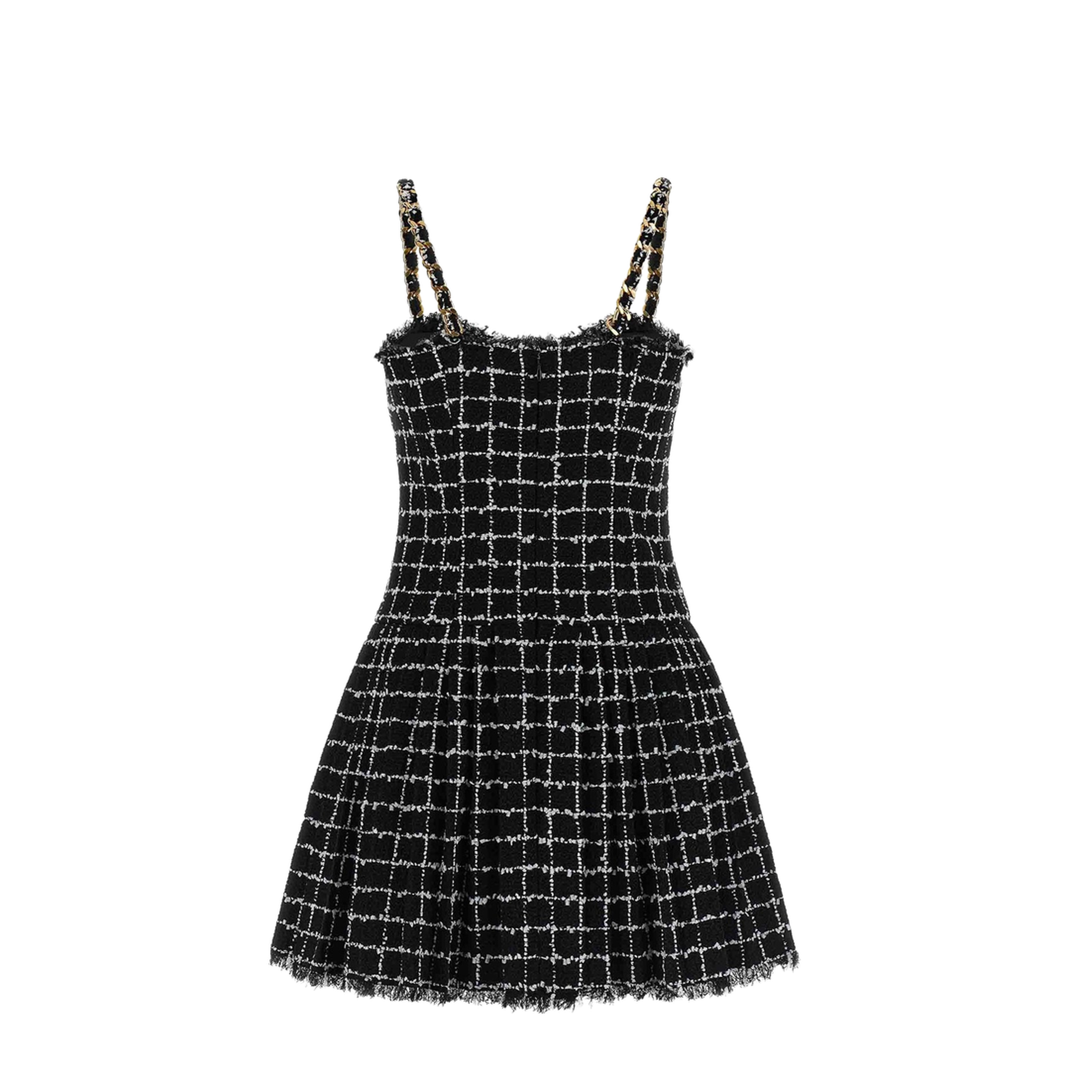 Tweed Dress Chain Straps