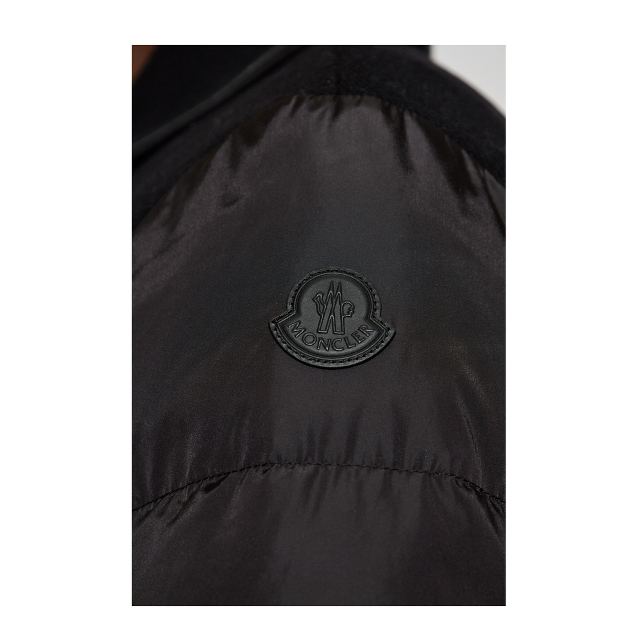 Black Chaillo Wool Down Coat