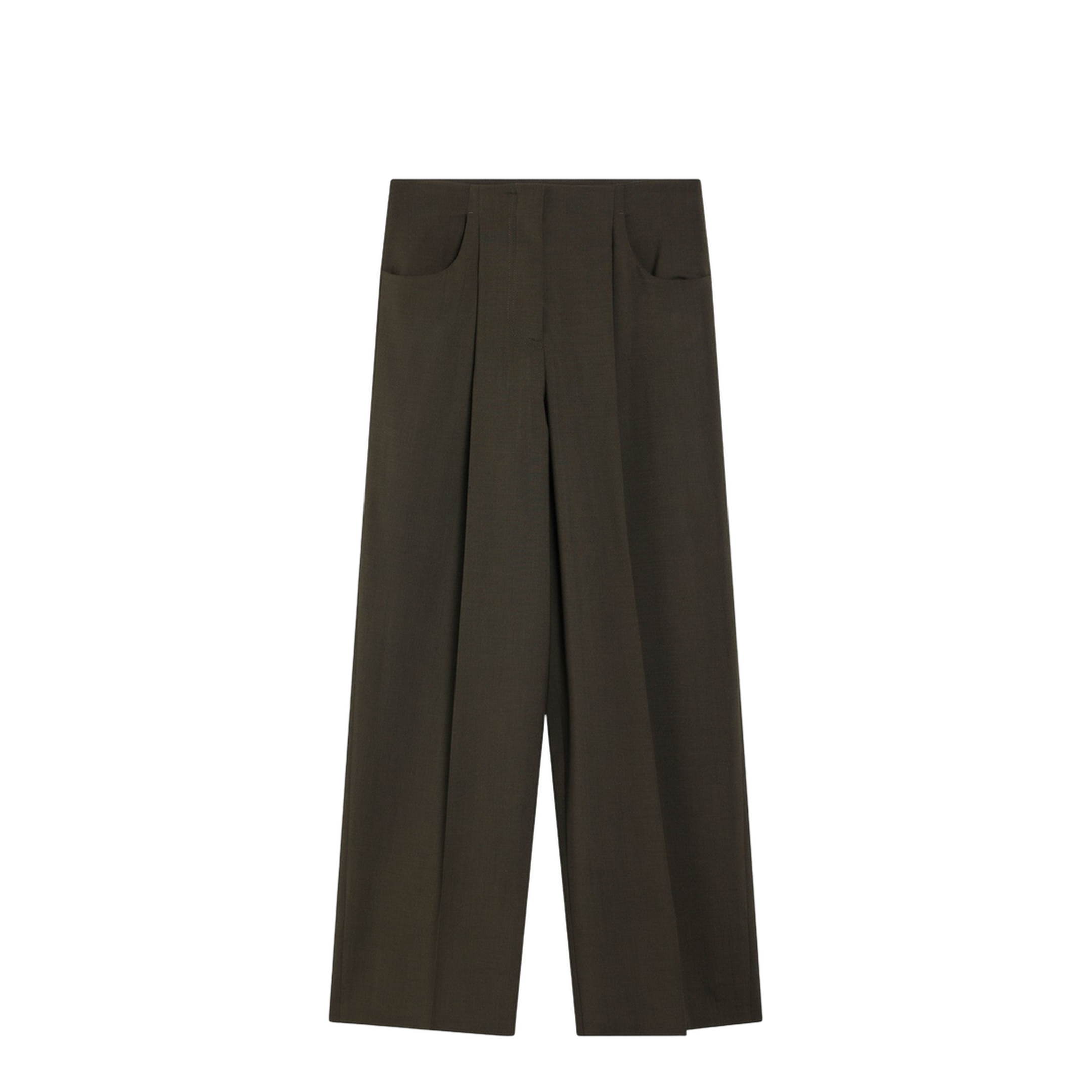 Trousers Wool Green