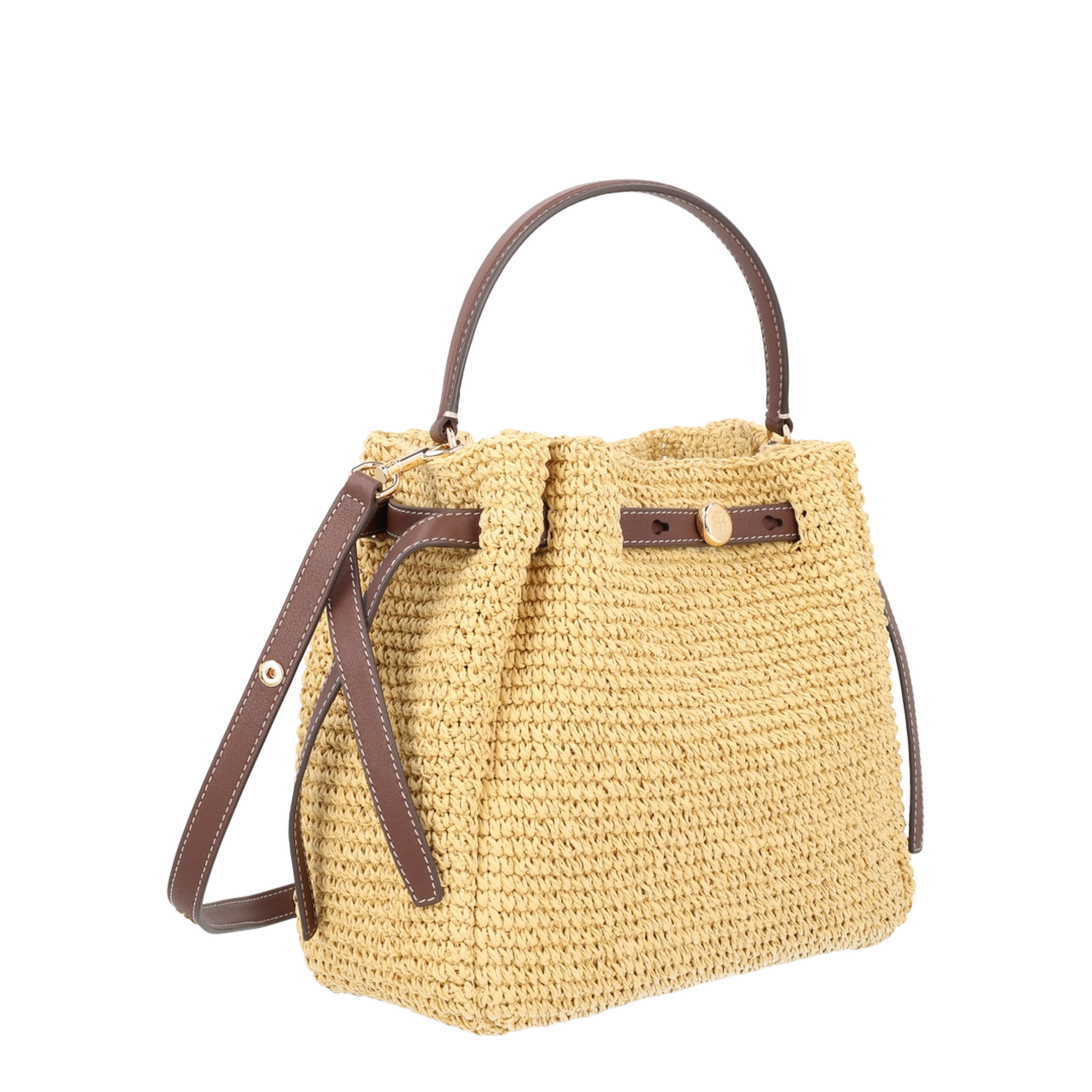 Romy Woven Bucket Bag - Natural