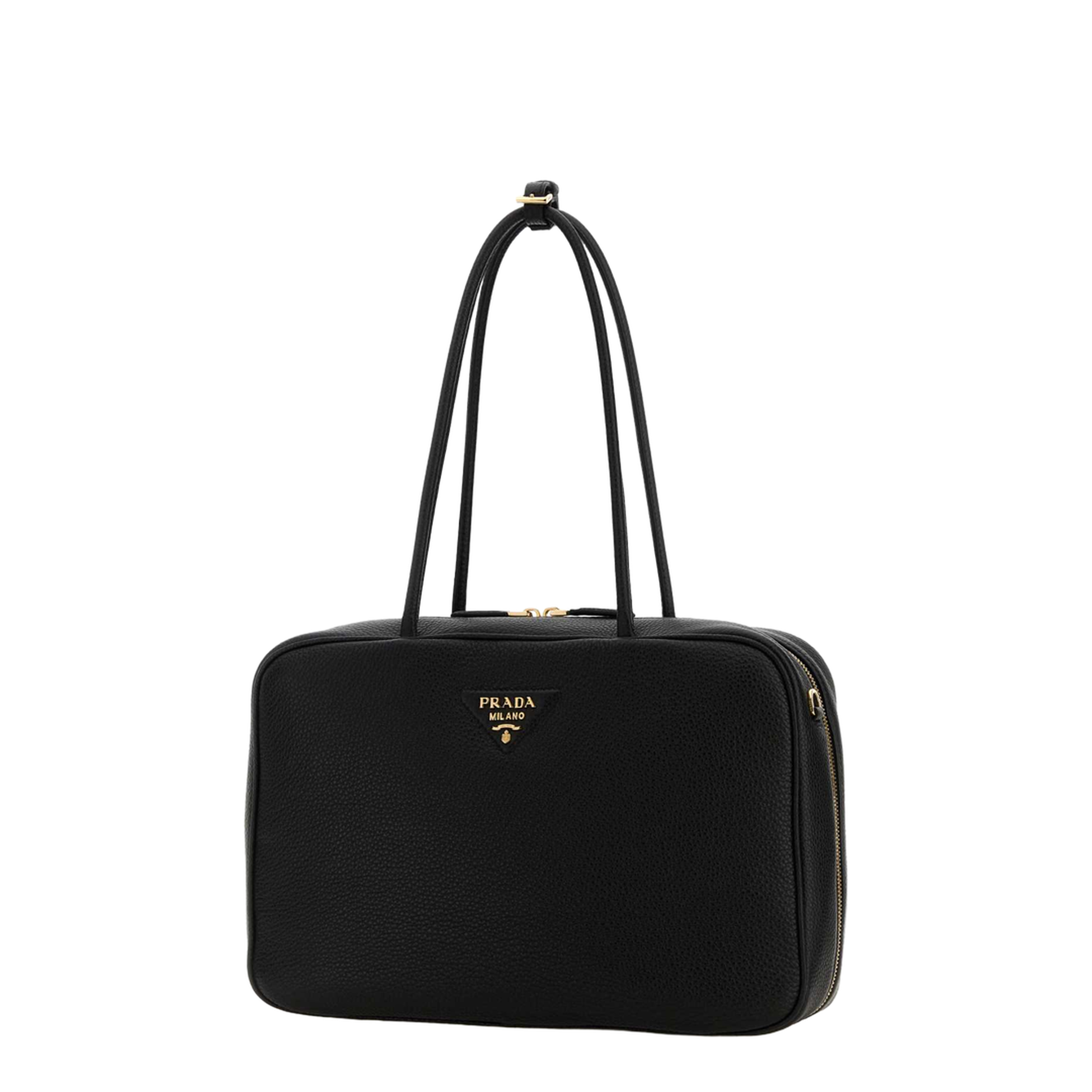 Black Leather Shoulder Bag