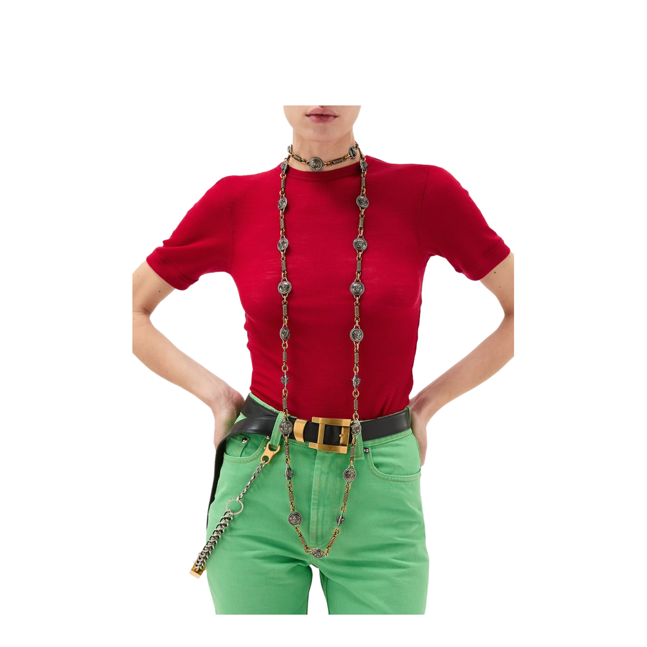 Ribbed Cotton T-Shirt