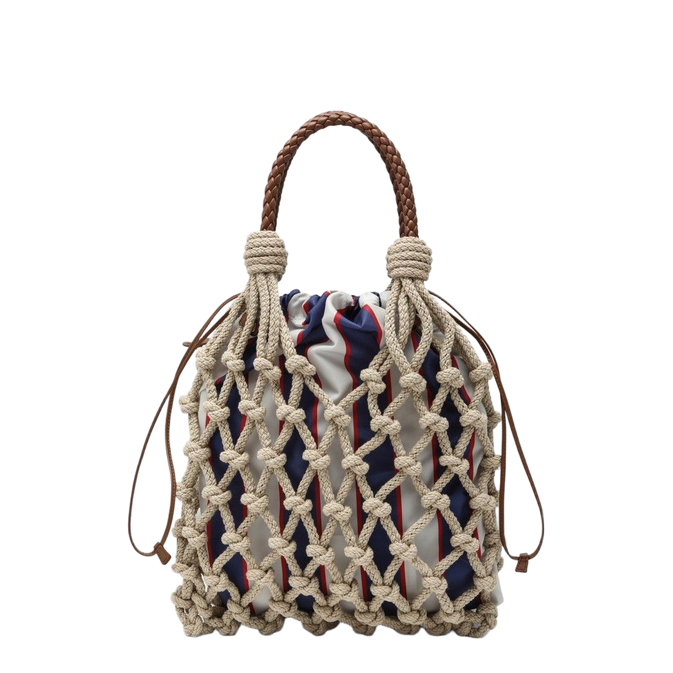 Woven Leather Handbag