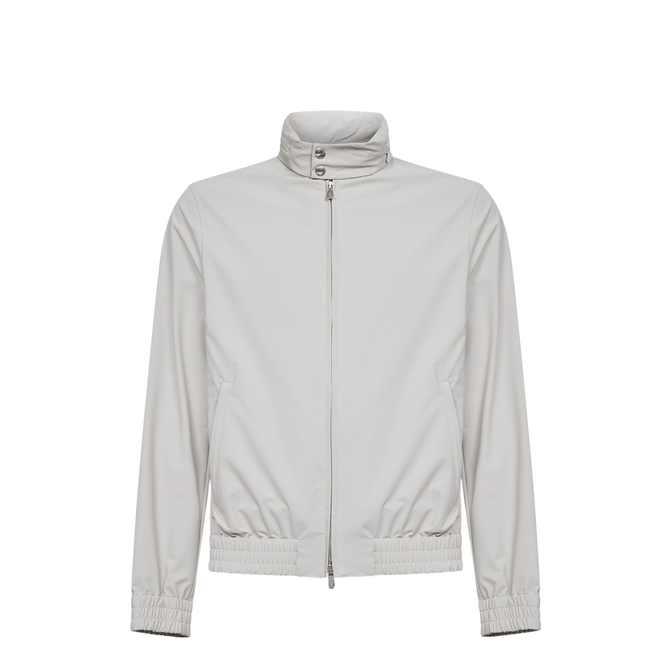 High Collar Jacket White