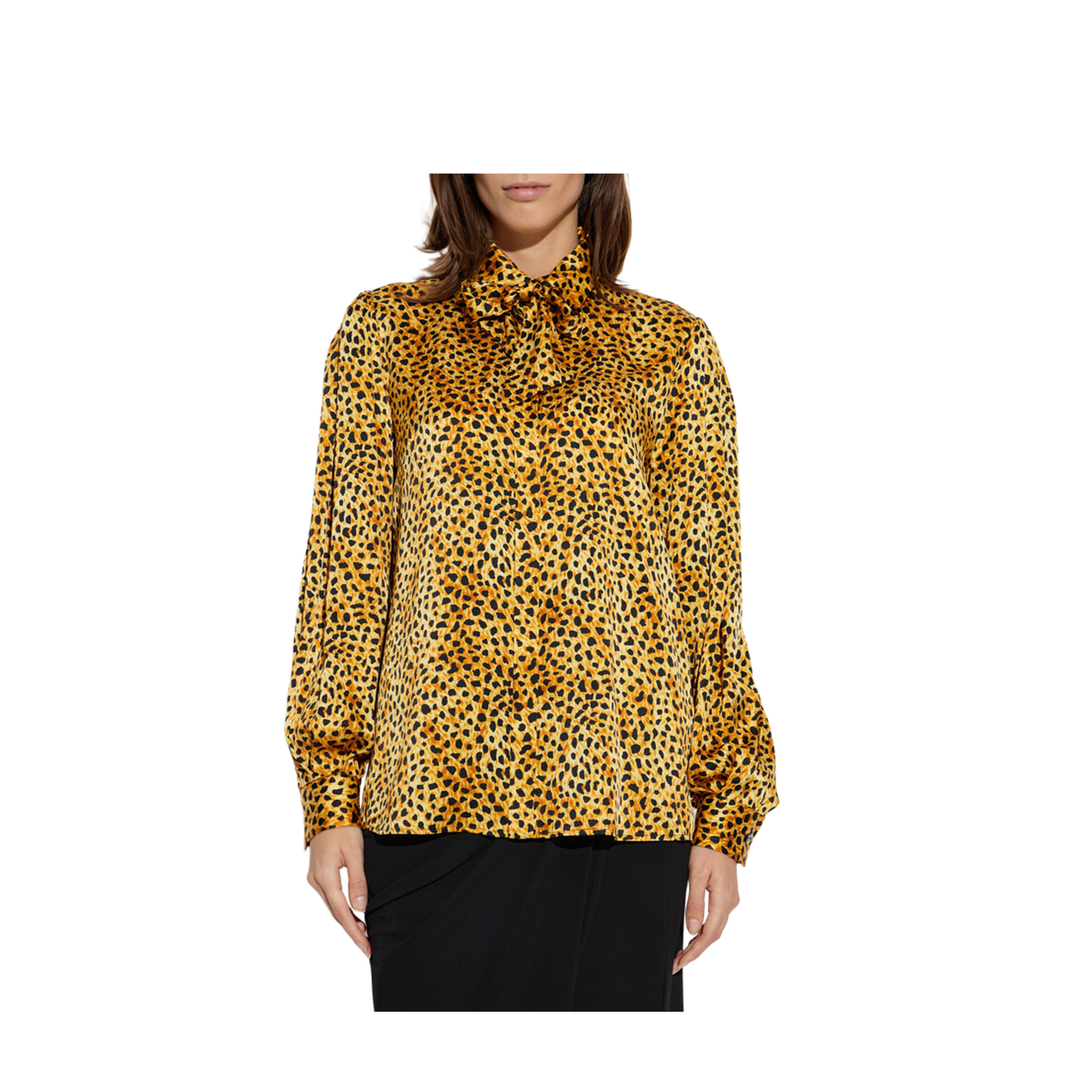 Women Shirt Cheetah Allover Print Medusa Motif