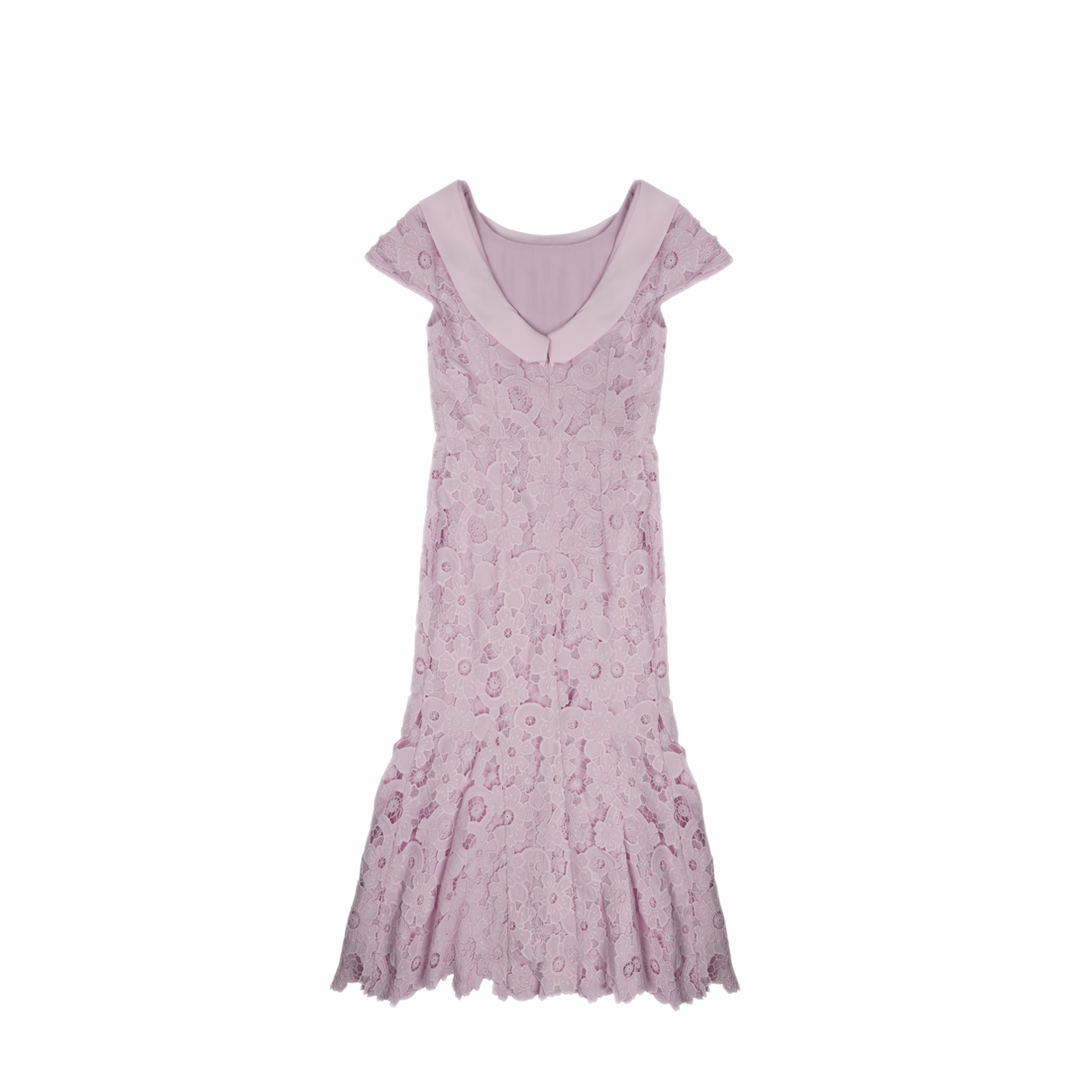 MAYFEYR - Self Portrait - Midi Lace Dress With Back Detail - SS26254MPPINK