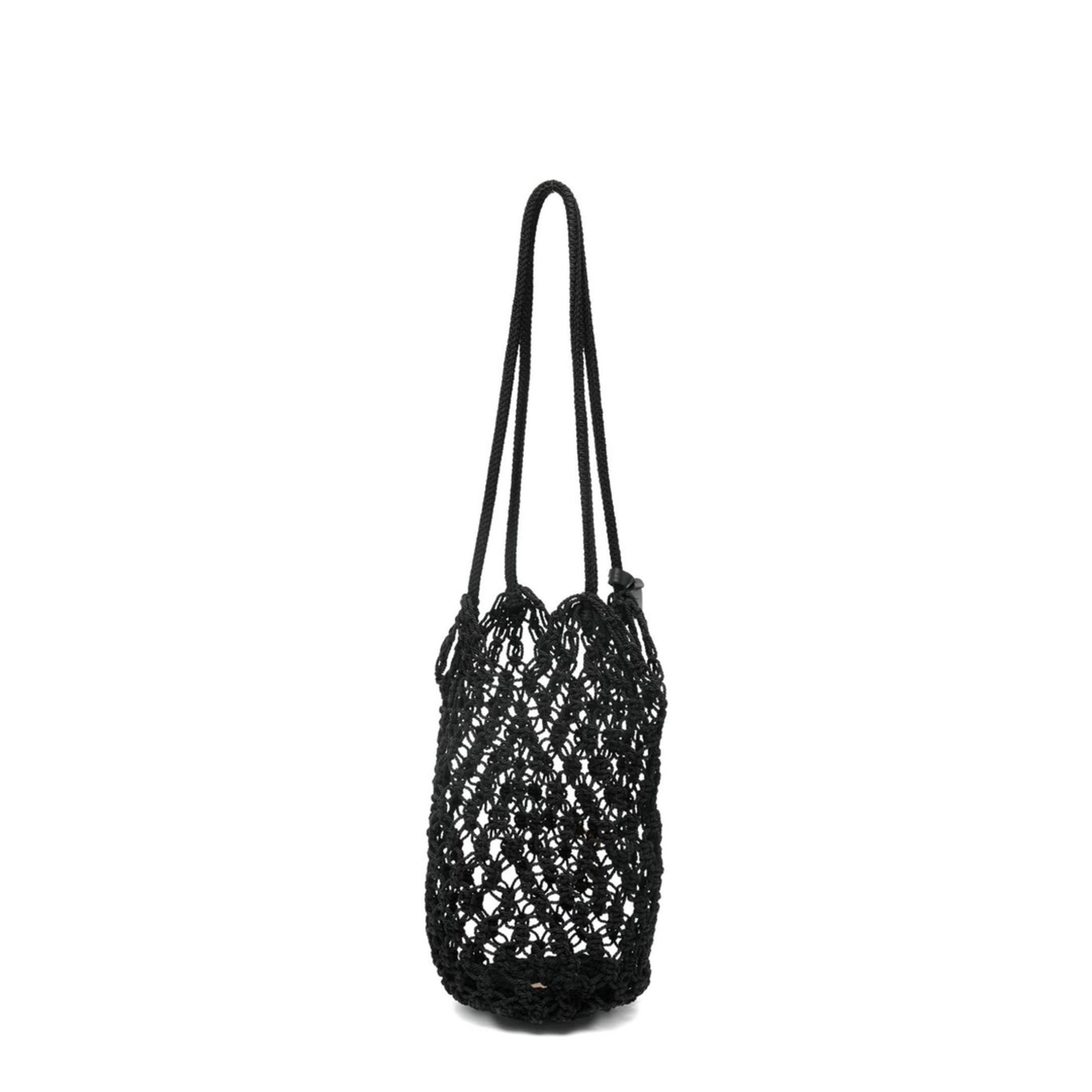 Cassandre Large Crochet Tote Bag - Black