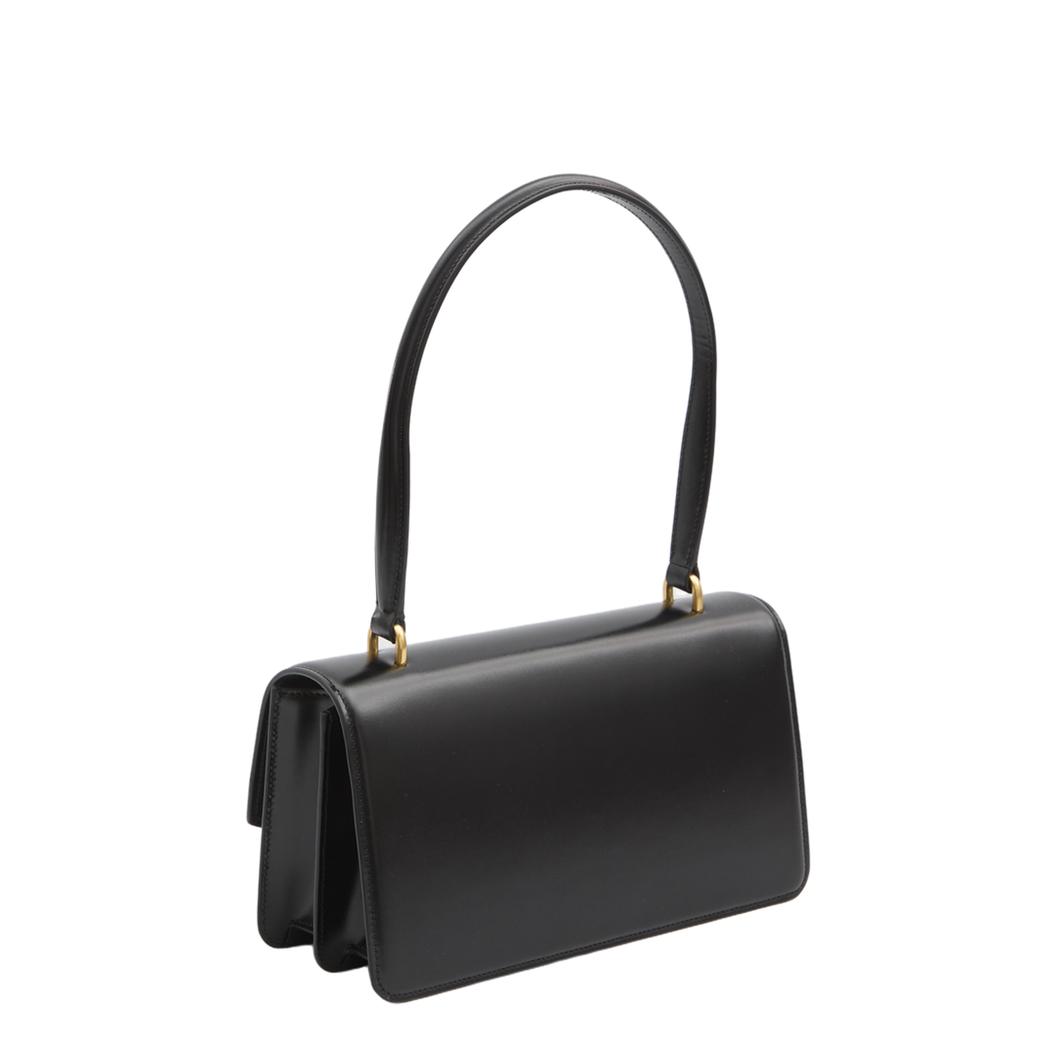 Shiny Calfskin Shoulder Bag