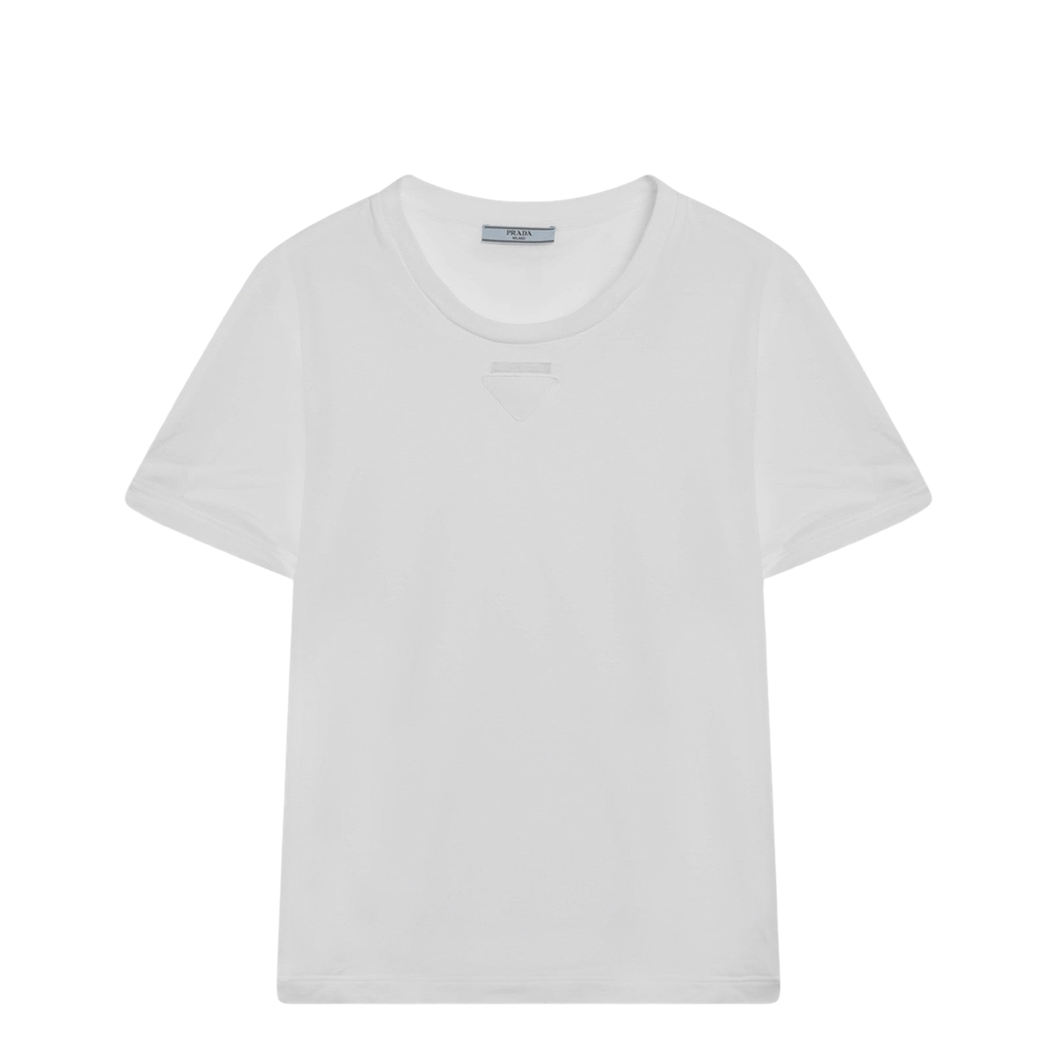 White Cotton Jersey T-Shirt