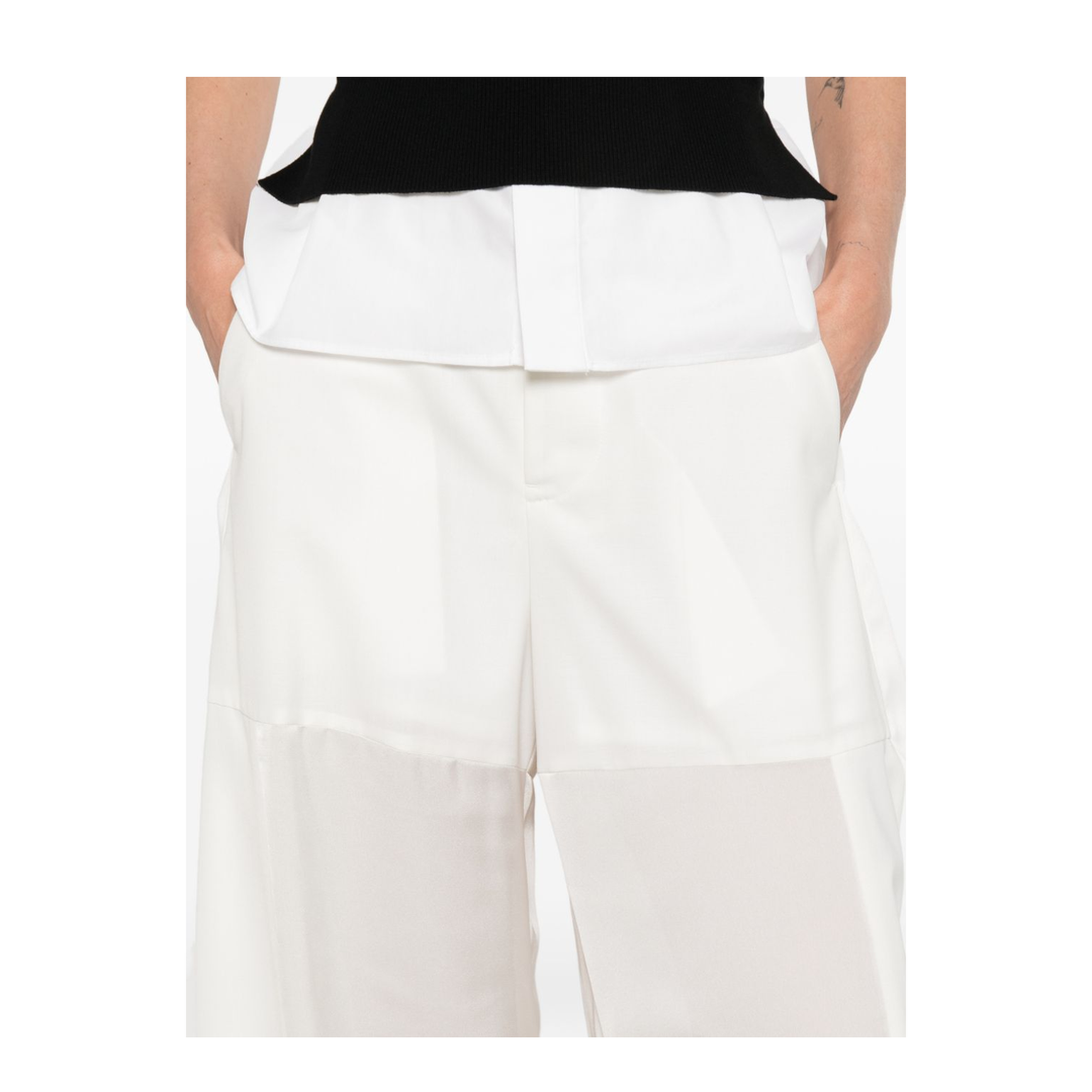 MAYFEYR - Sacai - Trousers White - 26-08431151