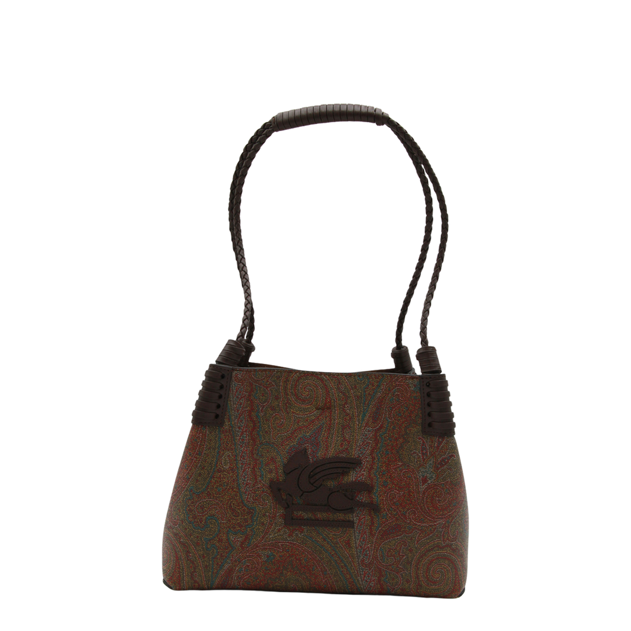 Libra Small Coated Paisley Tote Bag - Brown
