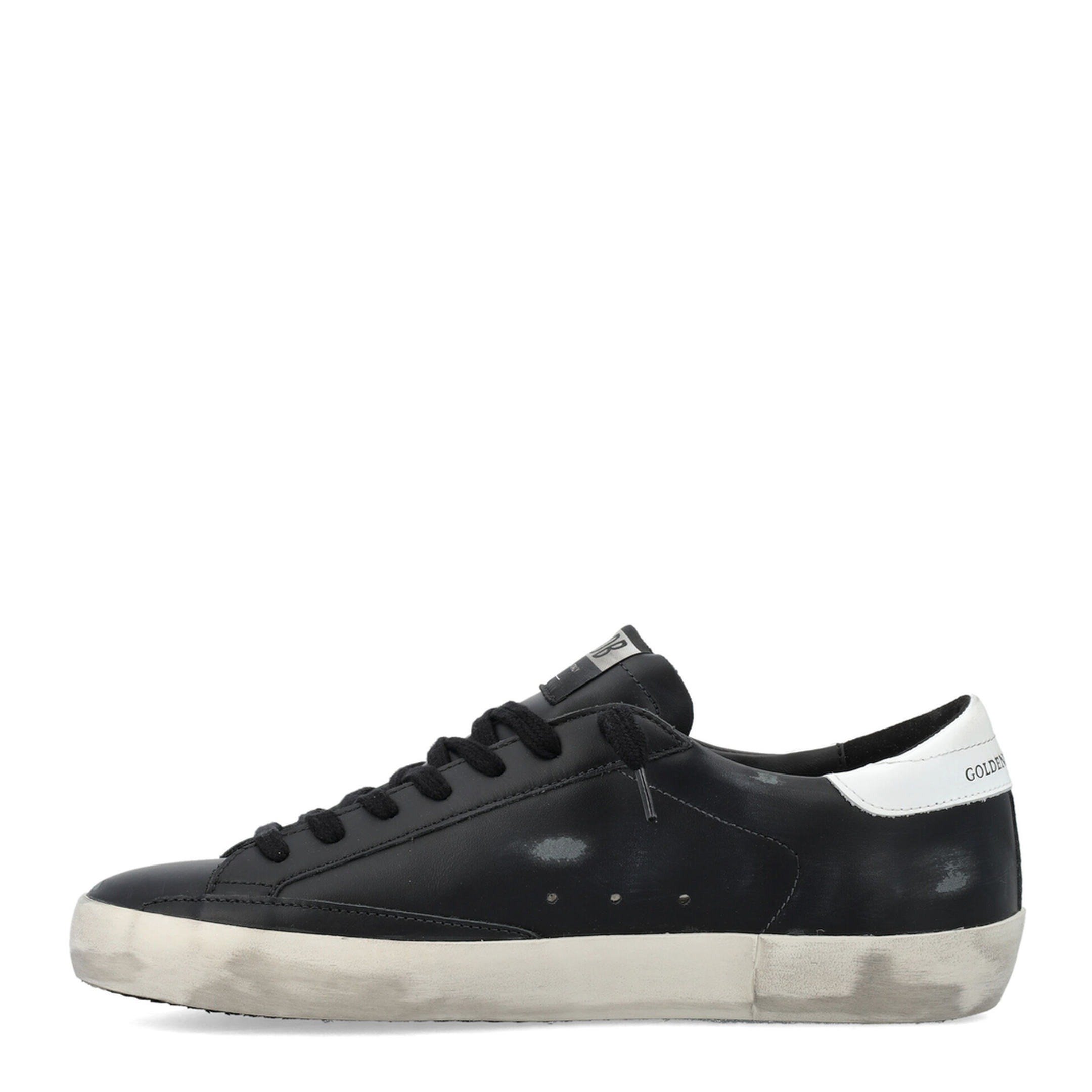 Super-Star Black White Leather