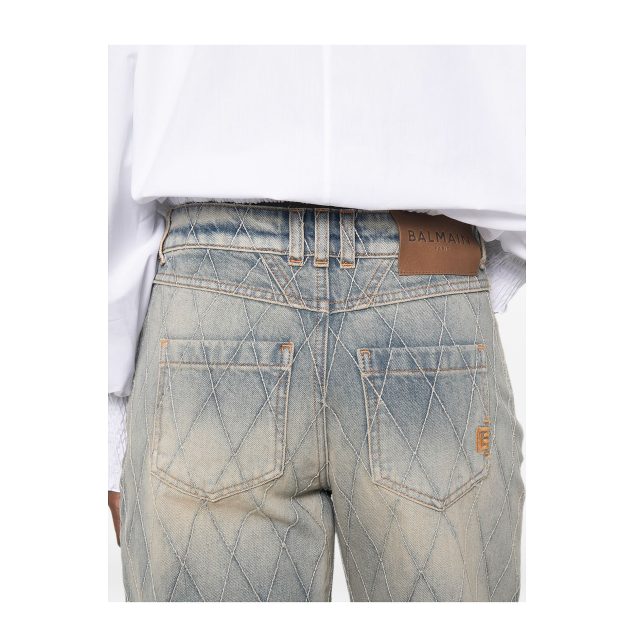 MAYFEYR - Balmain - Jeans Light Blue - HF1MI052DF796FC