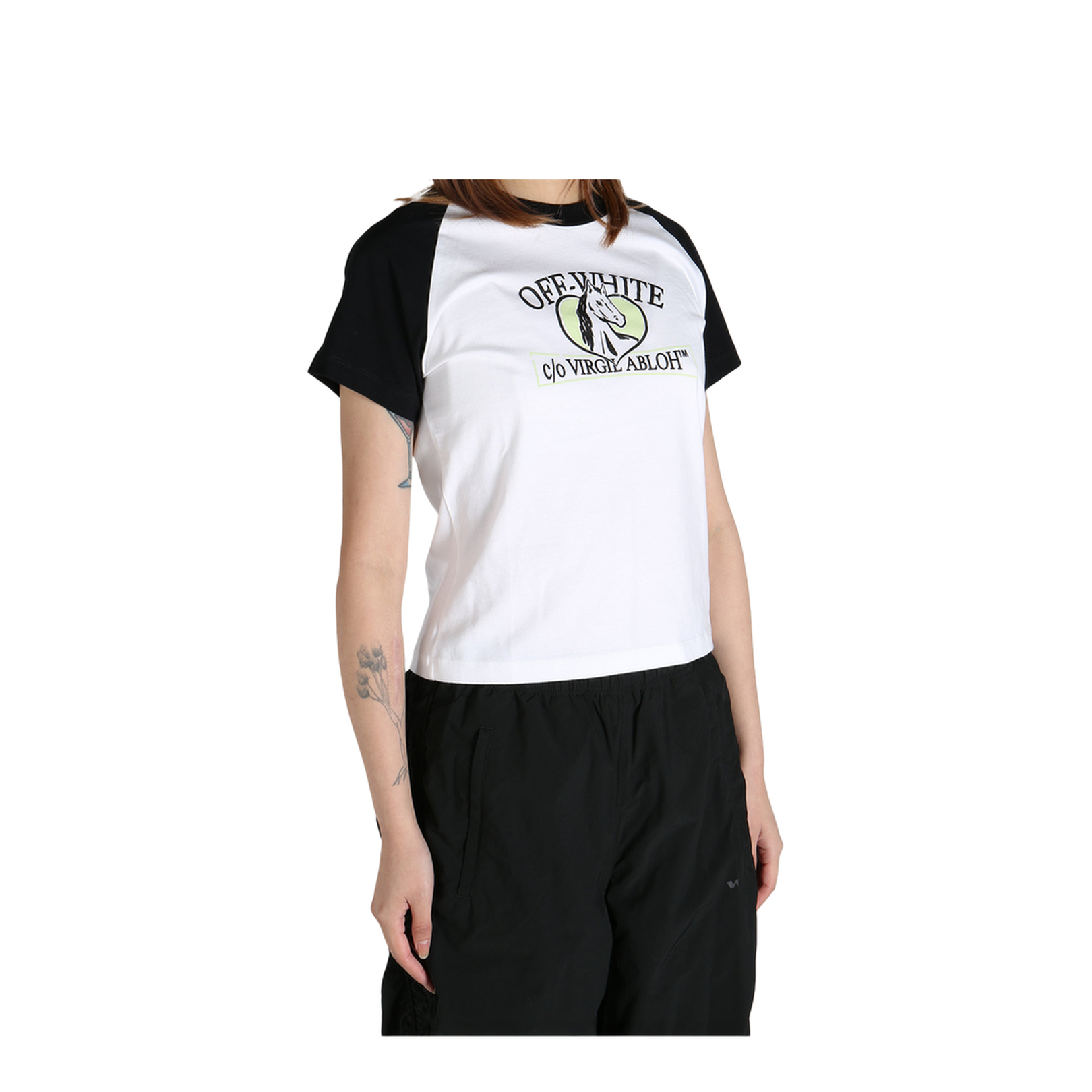 Horse Billboard Ragl Fit Tee White