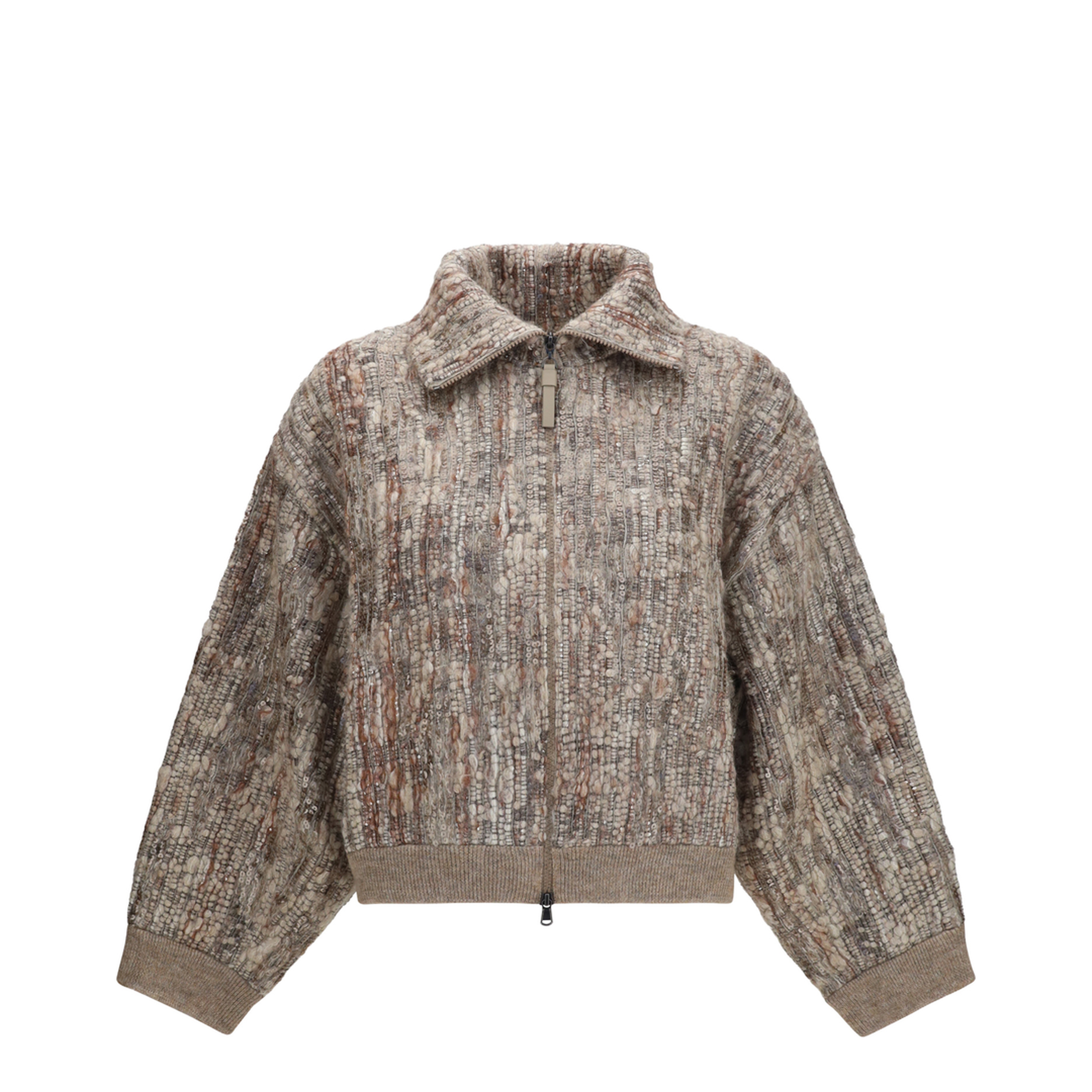 MAYFEYR - Brunello Cucinelli - Perforated Zip Cardigan - MNLR08306P