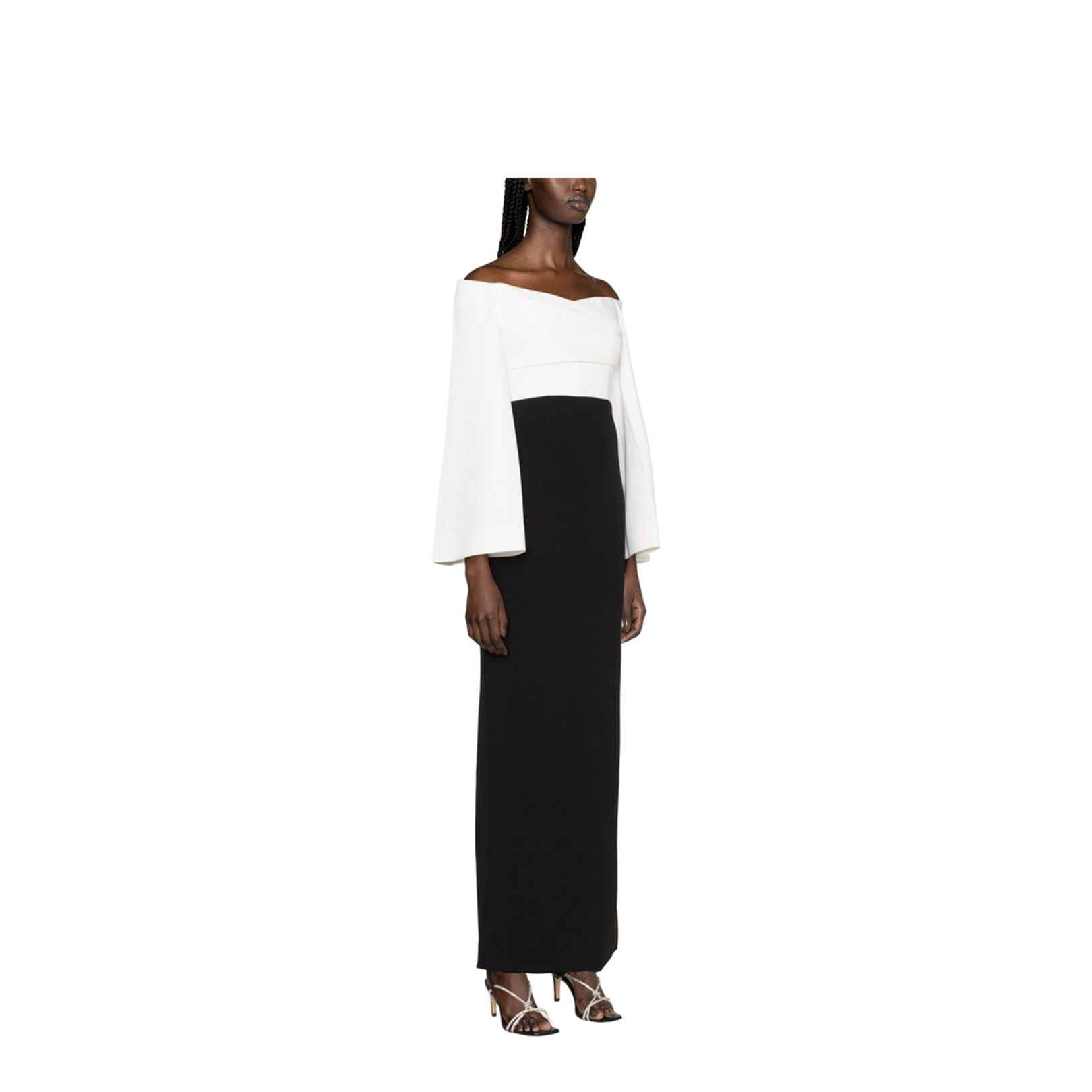 Eliana Wide-Sleeve Maxi Dress