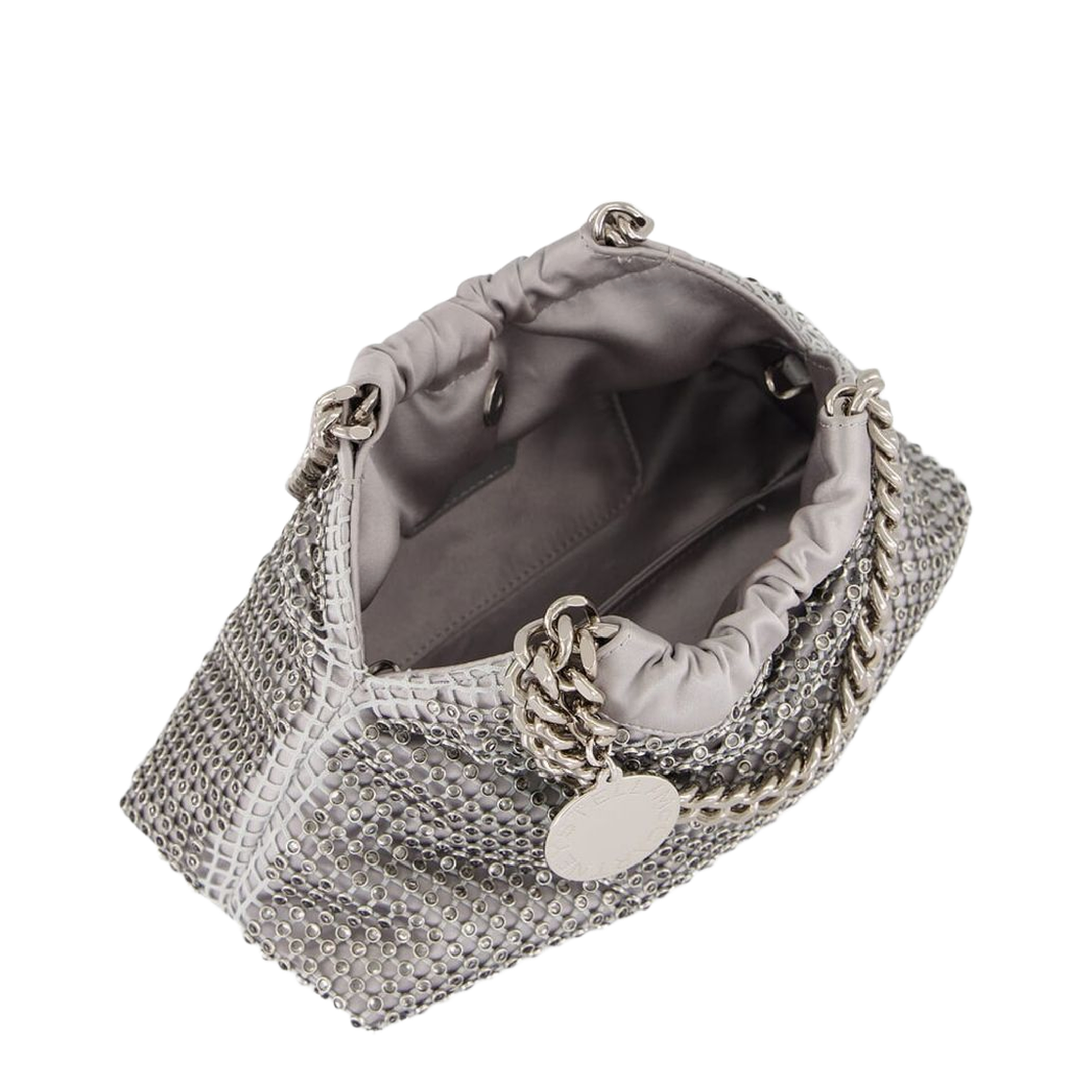 Black Falabella Mini Drawstring Bag with Drawstring Closure