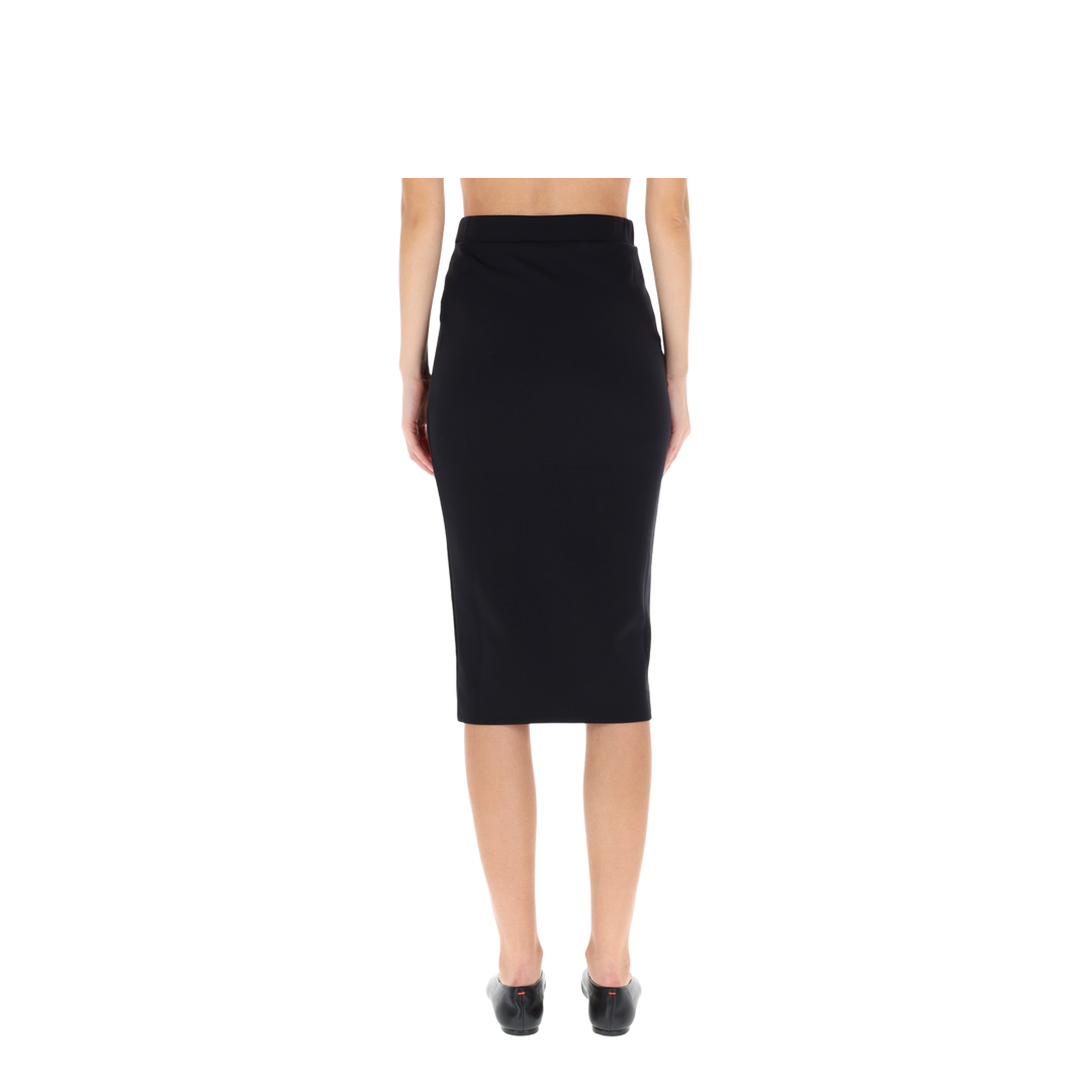 Sleek Midi Skirt Black