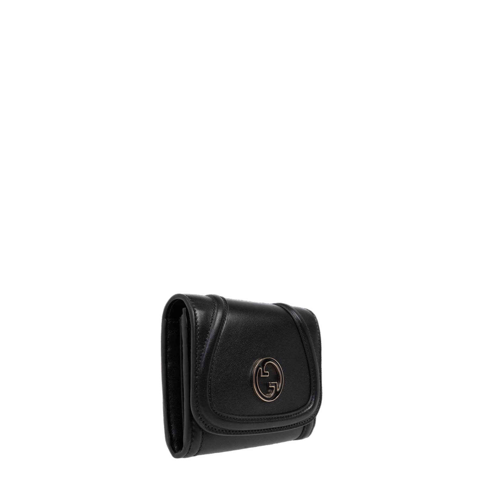 Leather Wallet with GG Logo