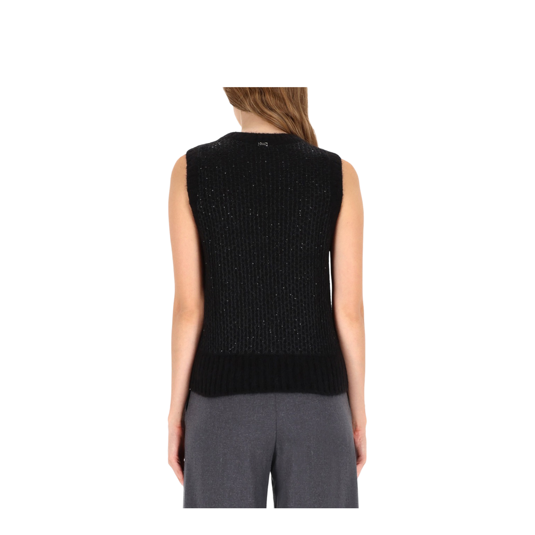 Metallic Effect Sequined Vest