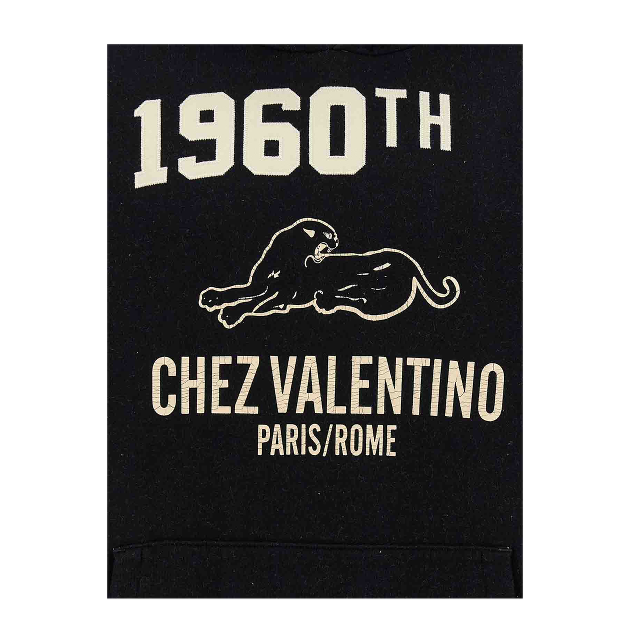 Printed Hoodie Black