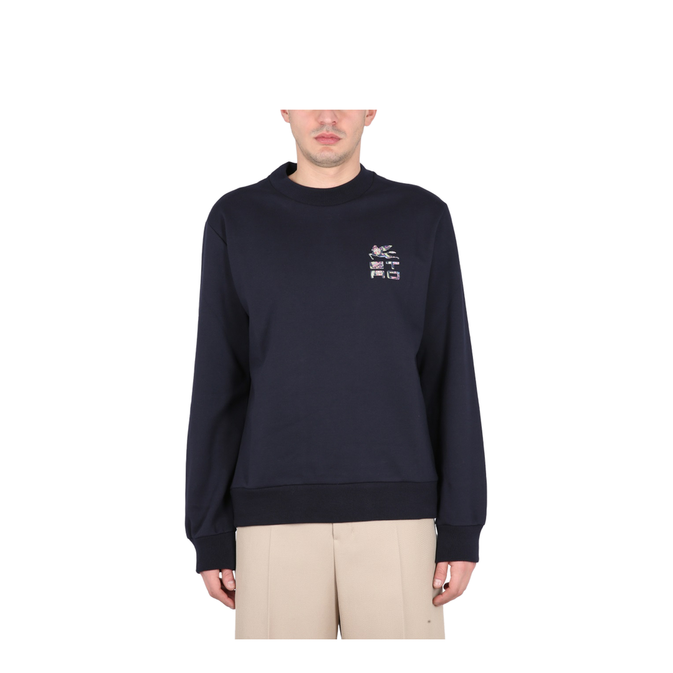Cotton Sweatshirt with Front Logo
