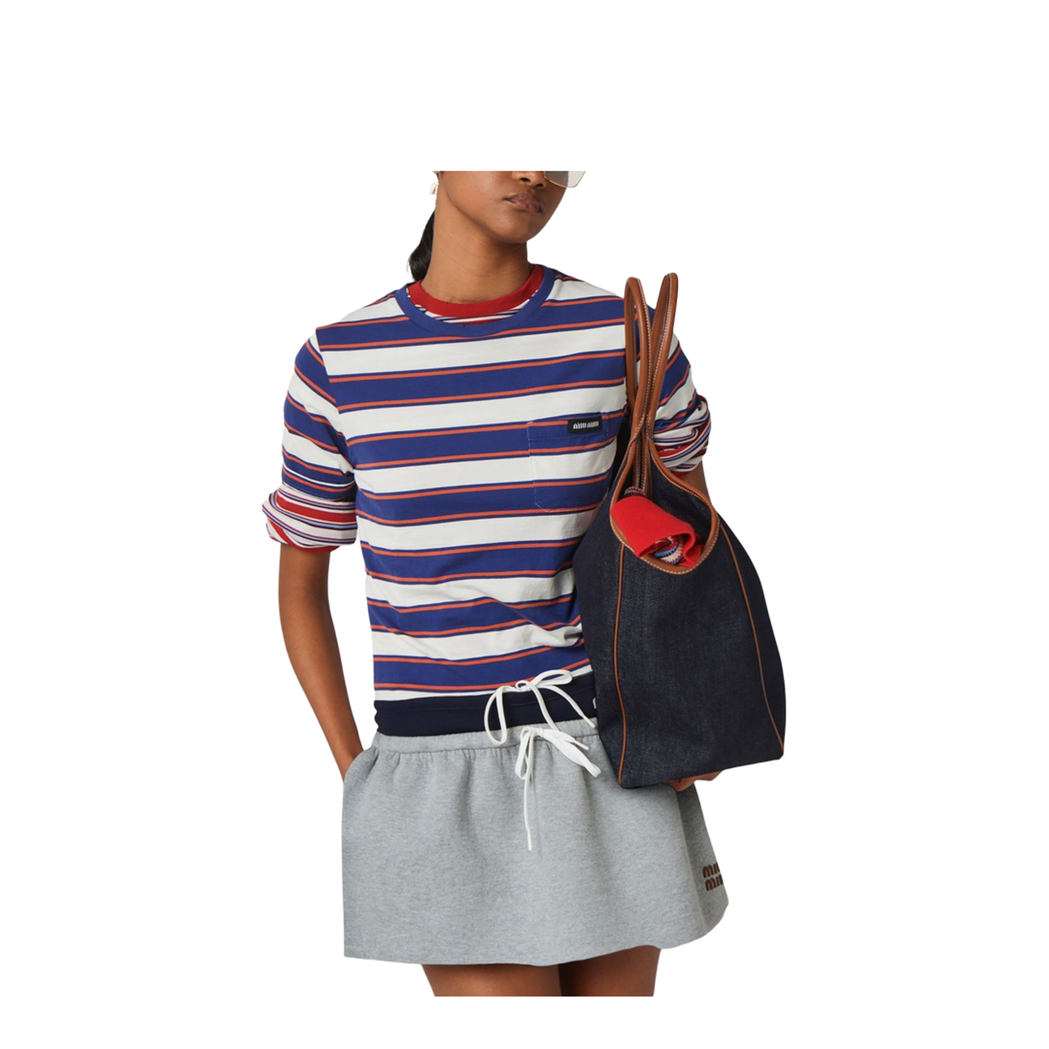 MAYFEYR - Miu Miu - T-Shirts And Polos Blue - MJN53714RTF03SP