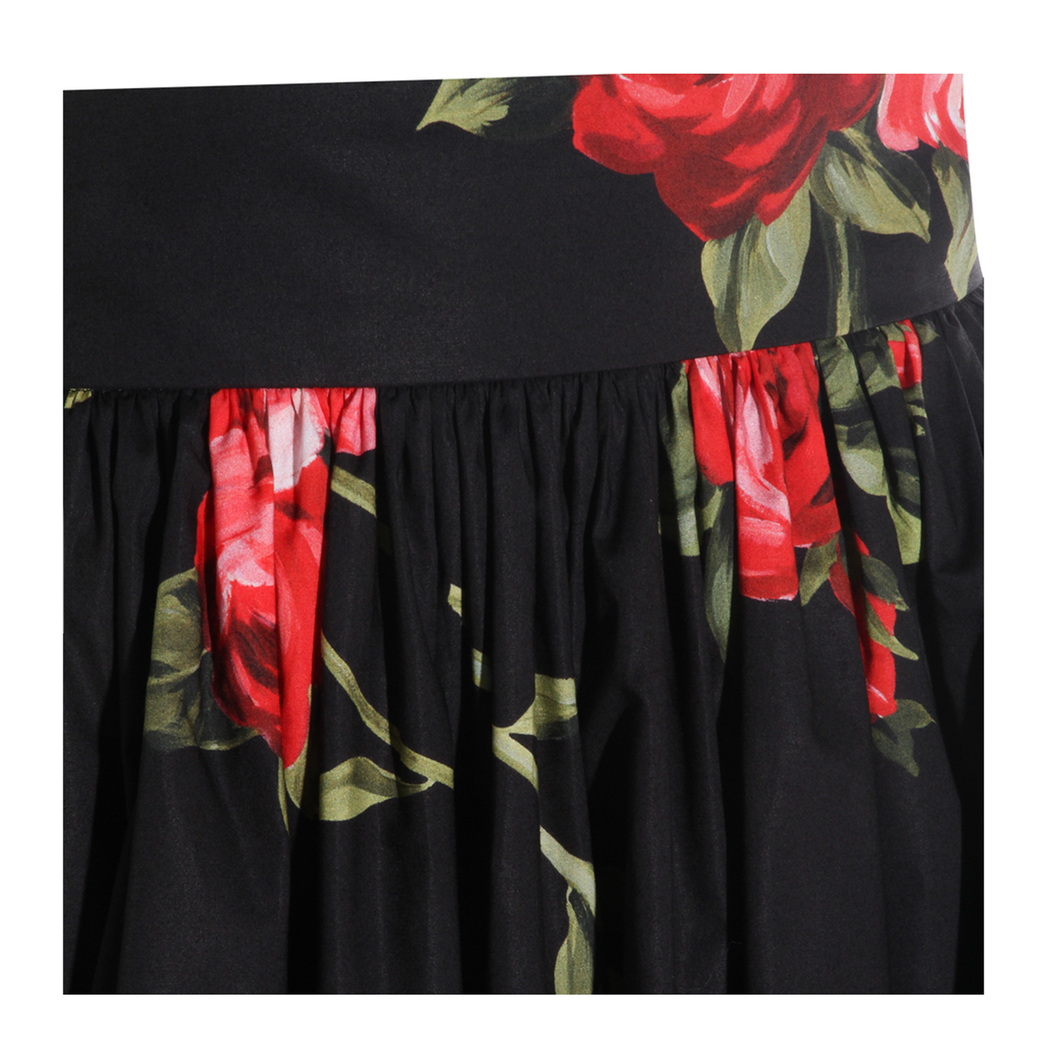 Miniskirt with Bouquet Print