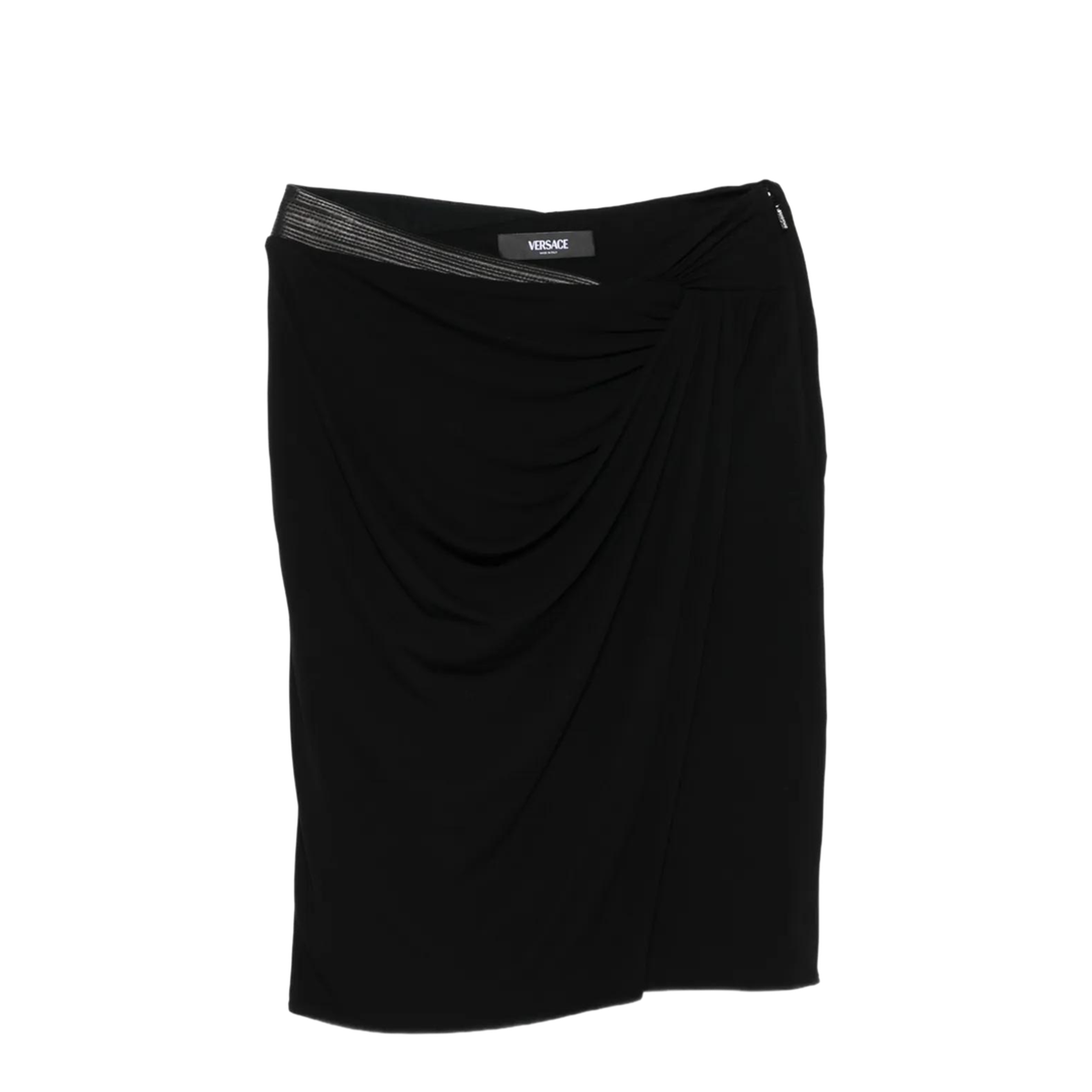 Stretch Viscose Midi Skirt