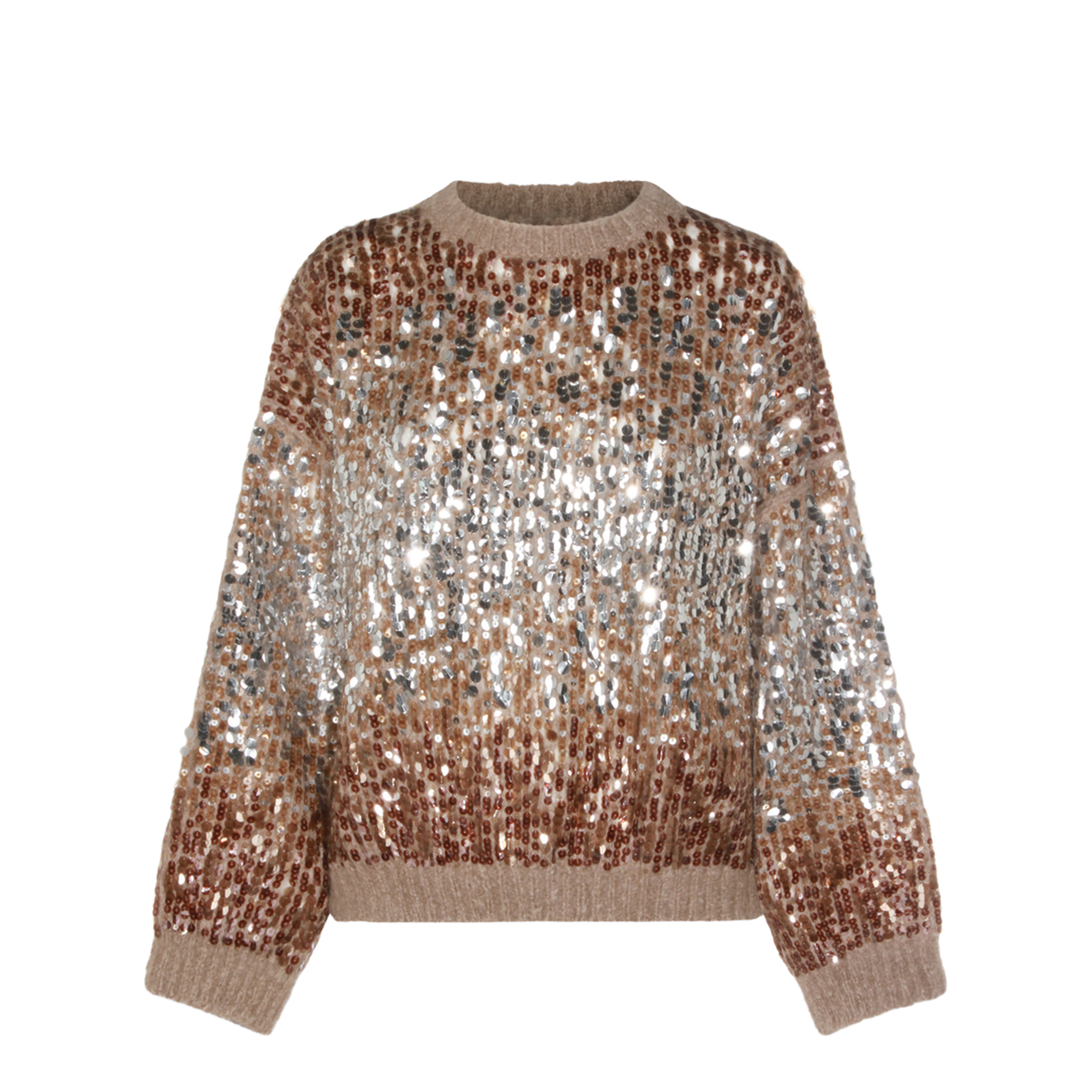 Ombré-Effect Sequin-Embellished Sweater