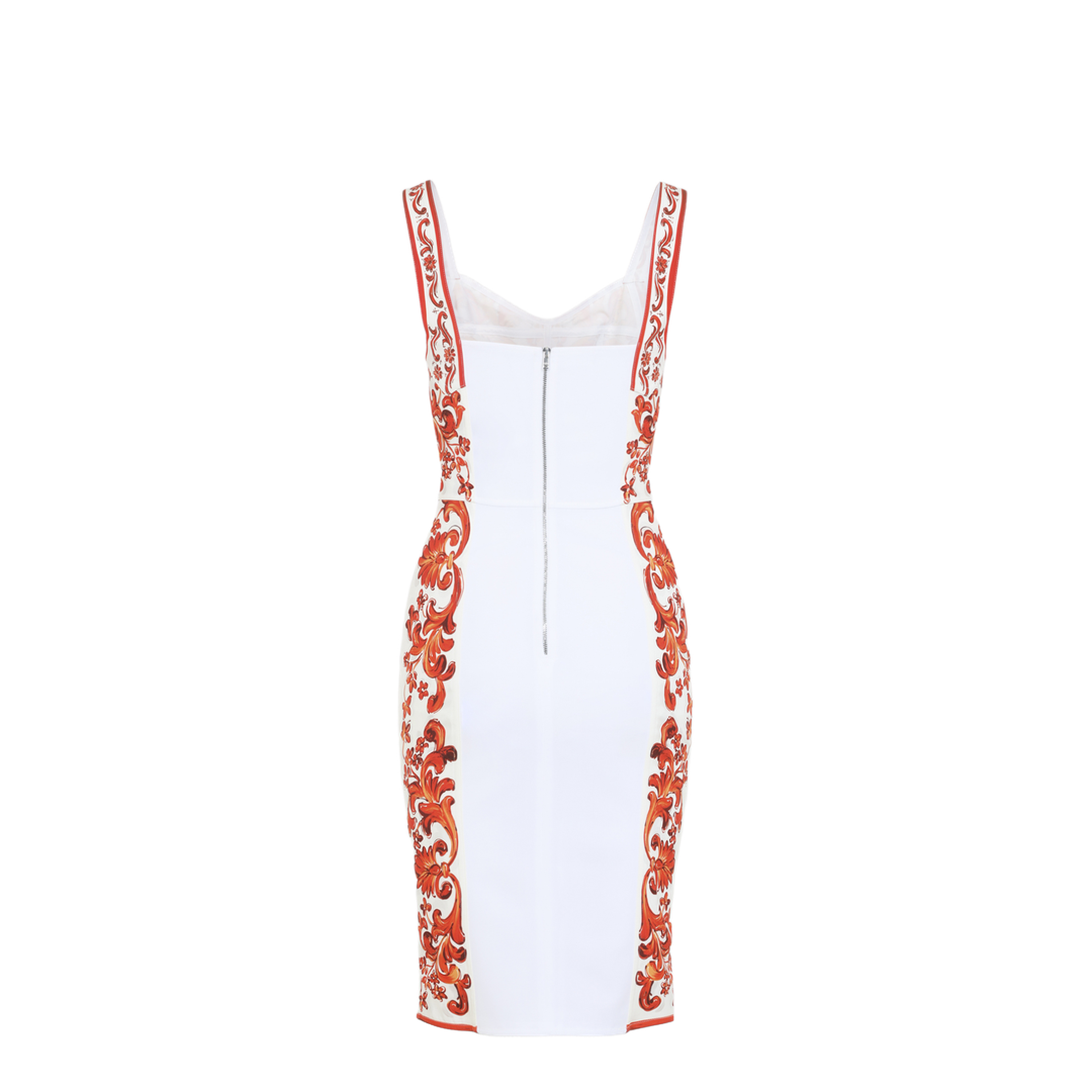 MAYFEYR - Dolce & Gabbana - Charmeuse Maiolica Midi Dress - F63G9TGDDRJ