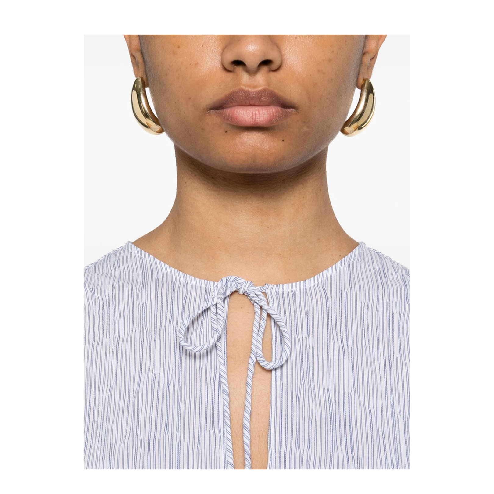 Cotton Blend Midi Dress