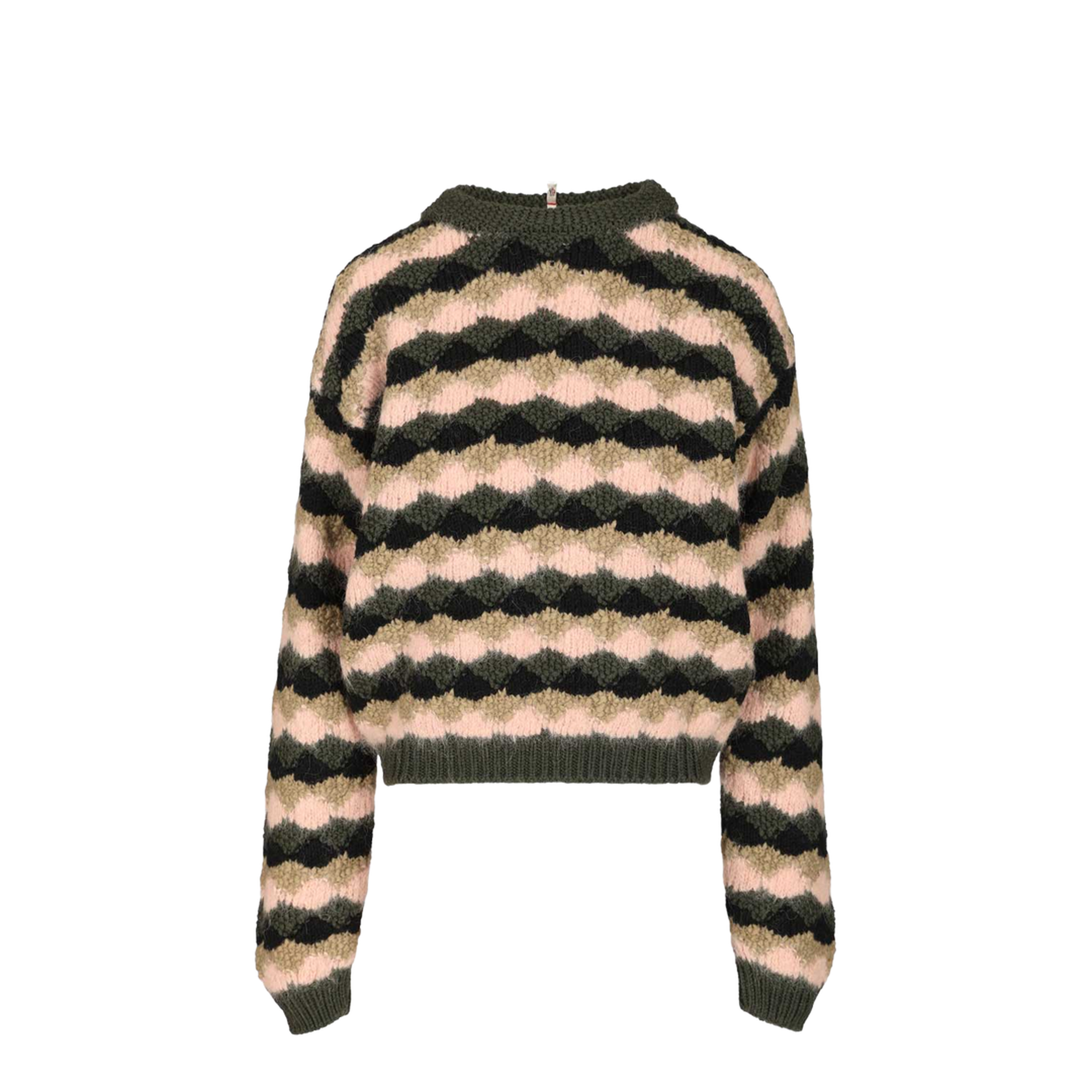 Multicolour Wool & Alpaca Blend Striped Jumper
