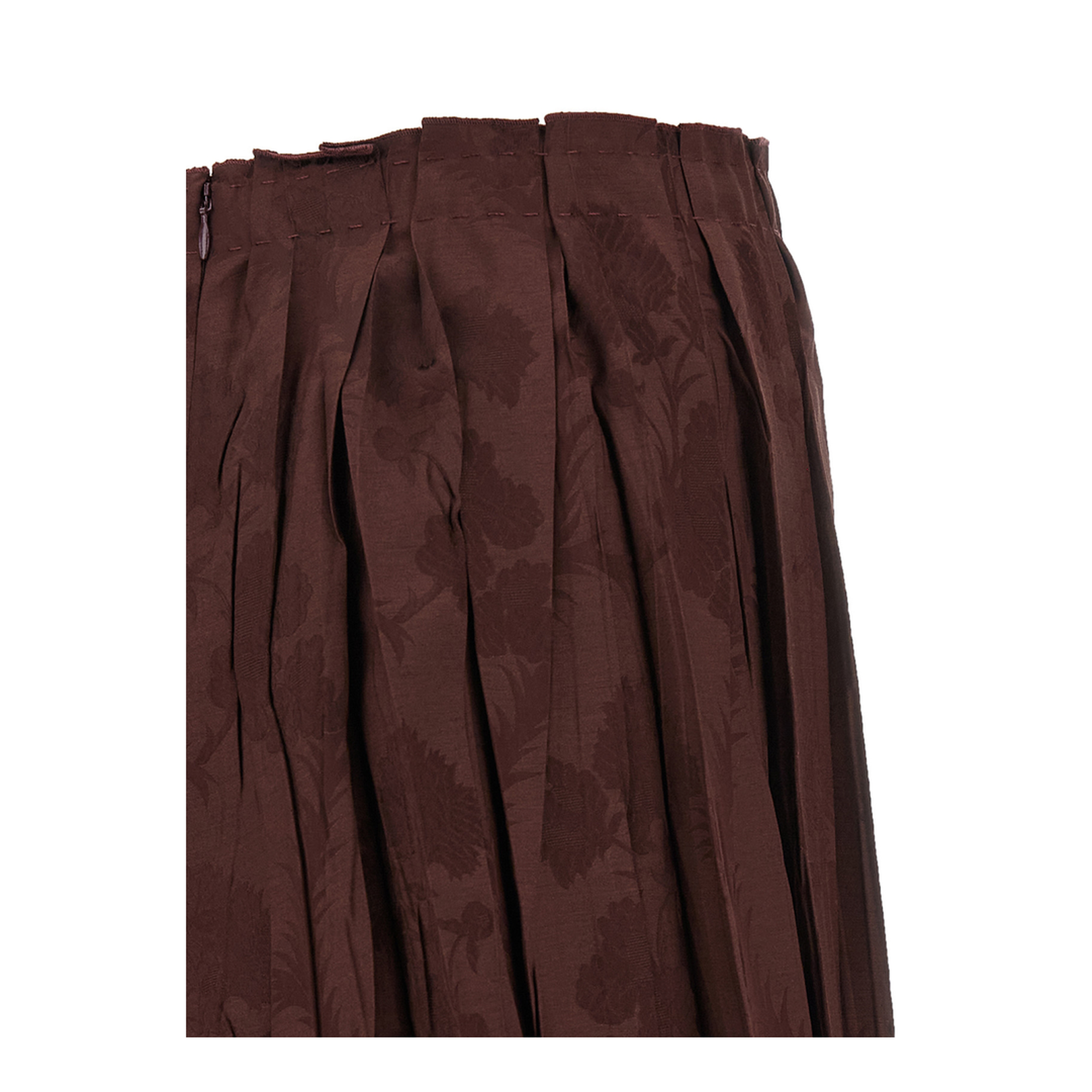 Jacquard Floral Patterned Skirt