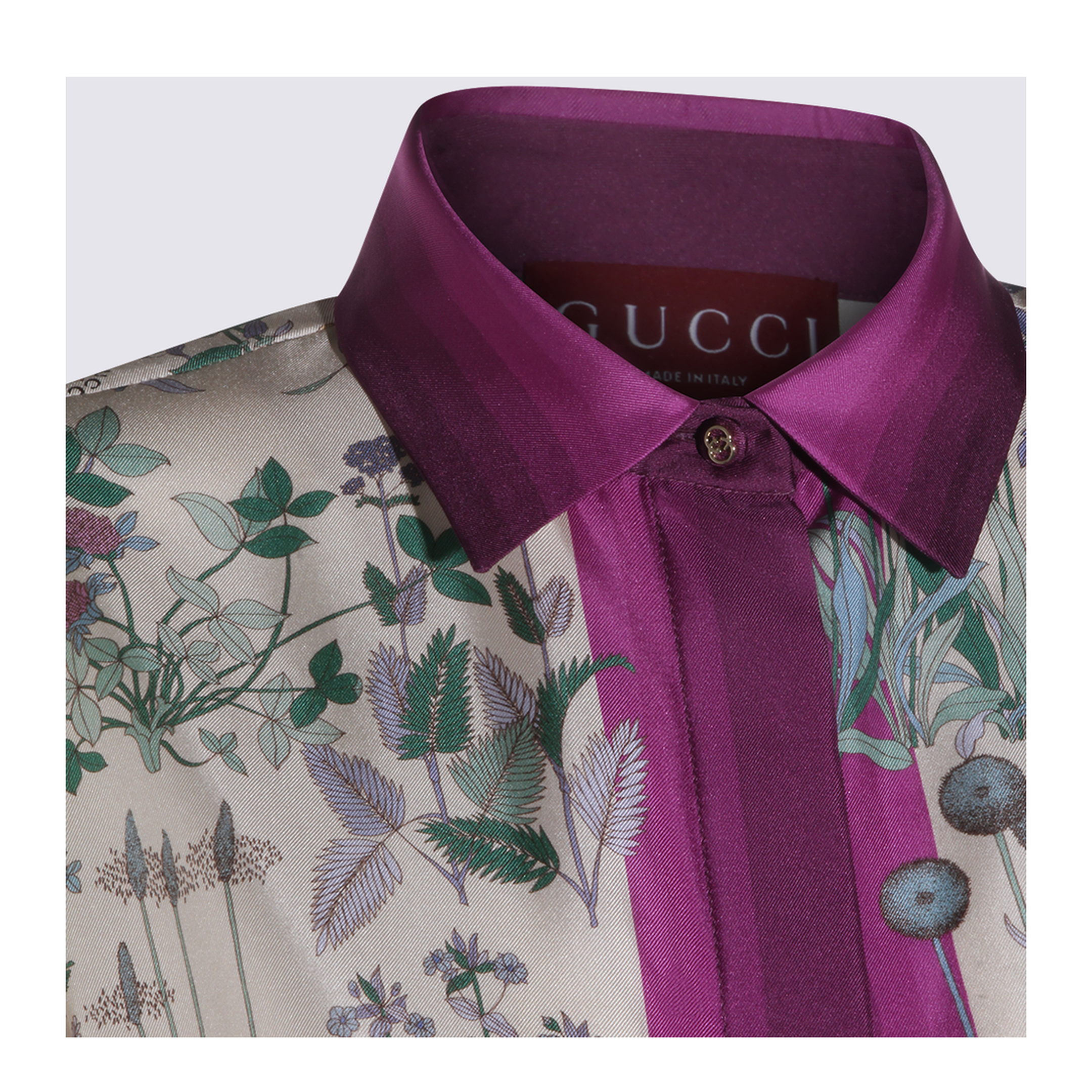 Printed Silk Twill Shirt