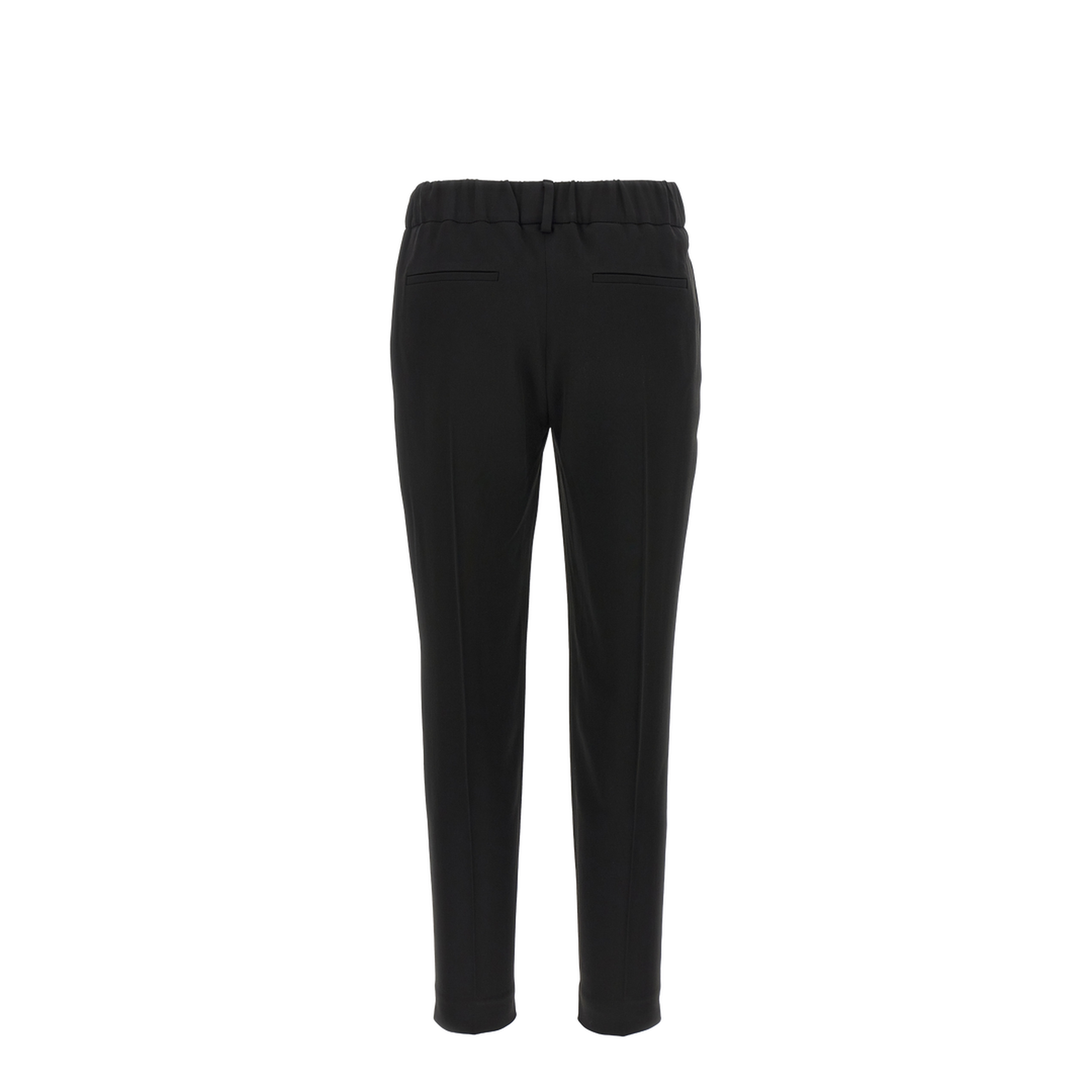 Black Silk Trousers