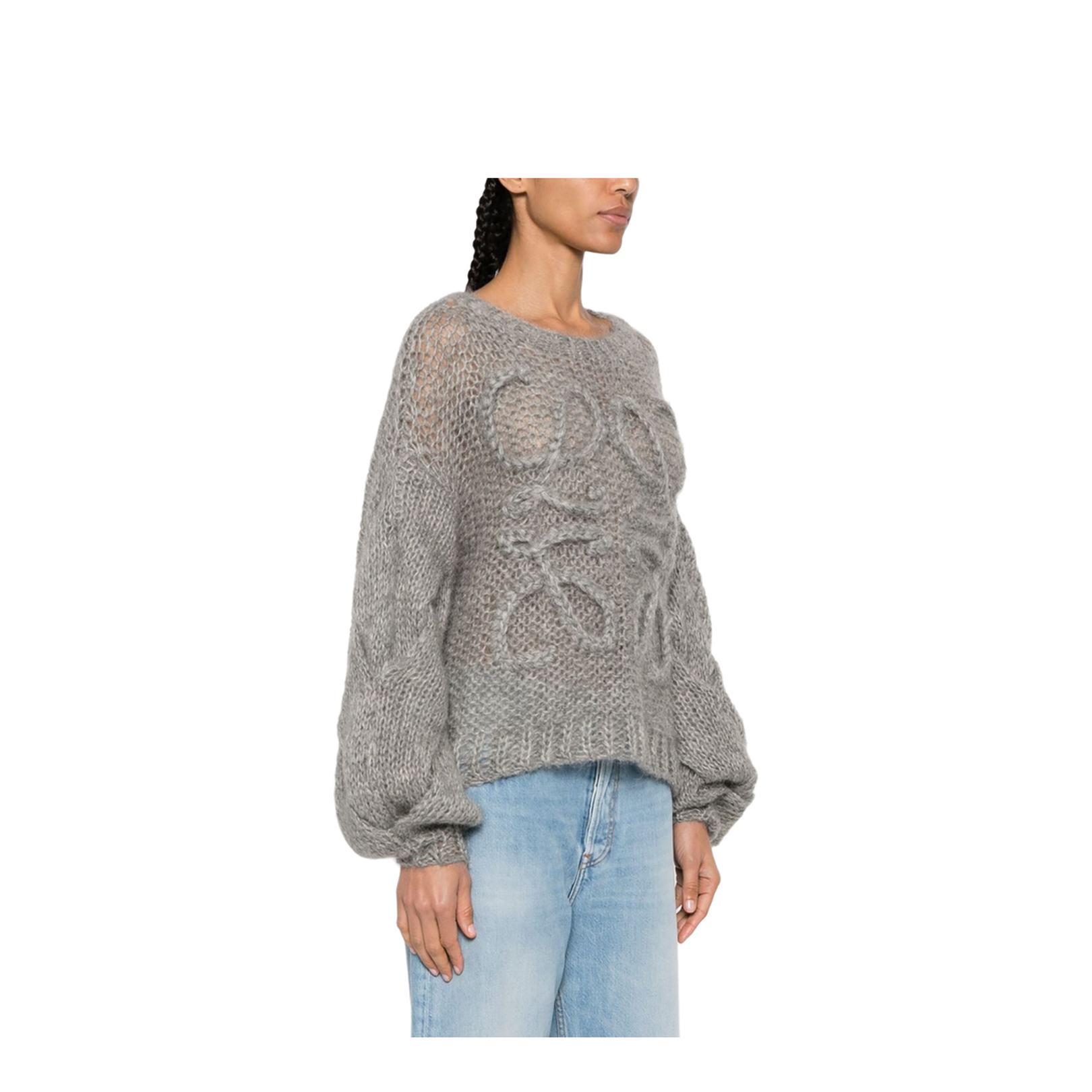 Gray Anagram Mohair Sweater