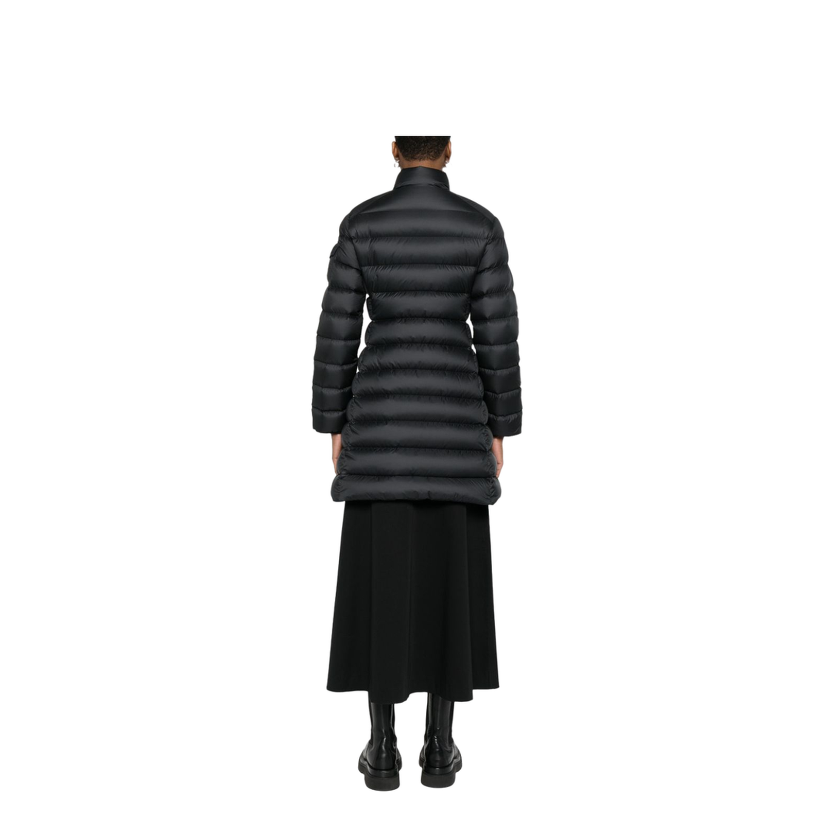 Black Igesse Mid-Length Down Jacket