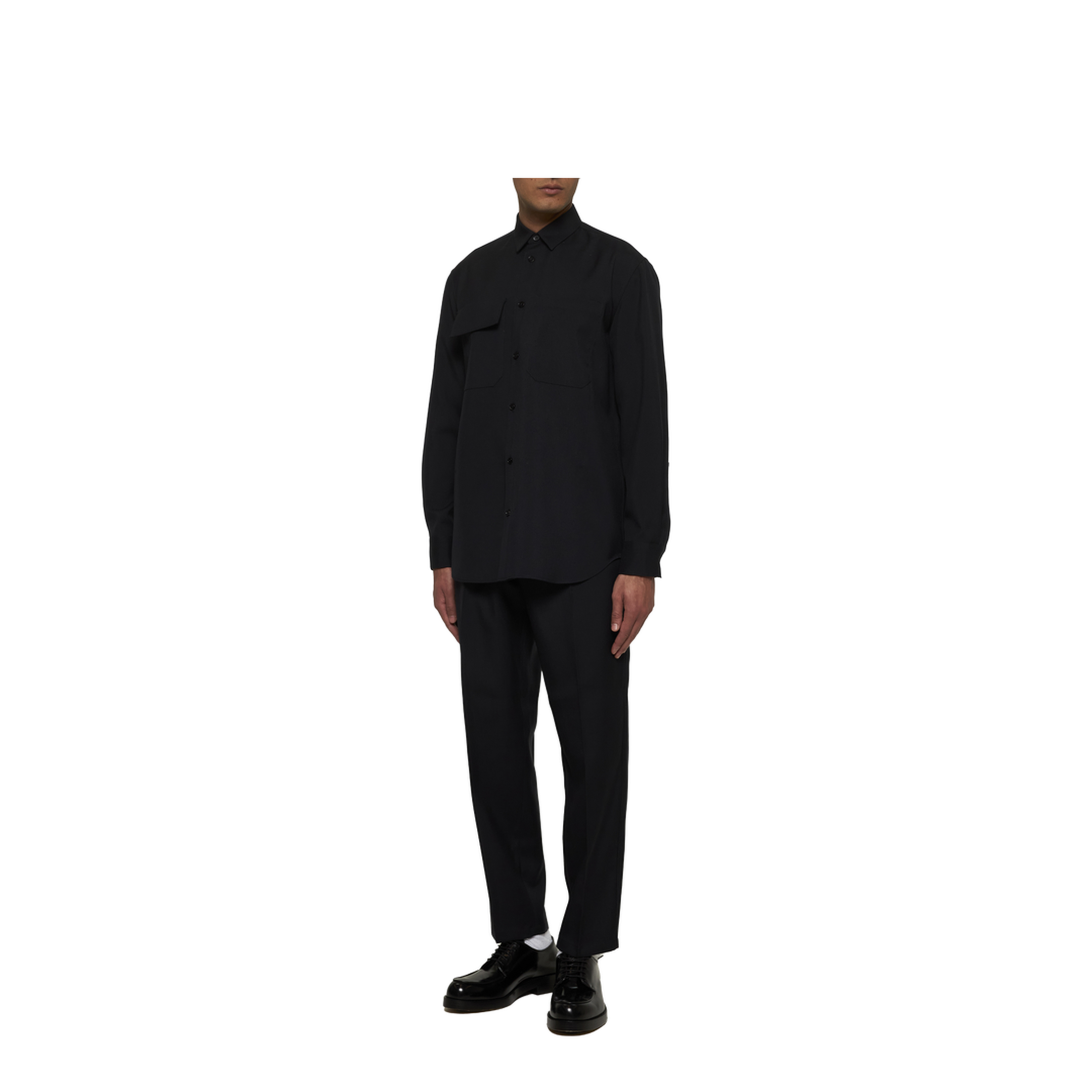 Lightweight Wool Gabardine Shirt