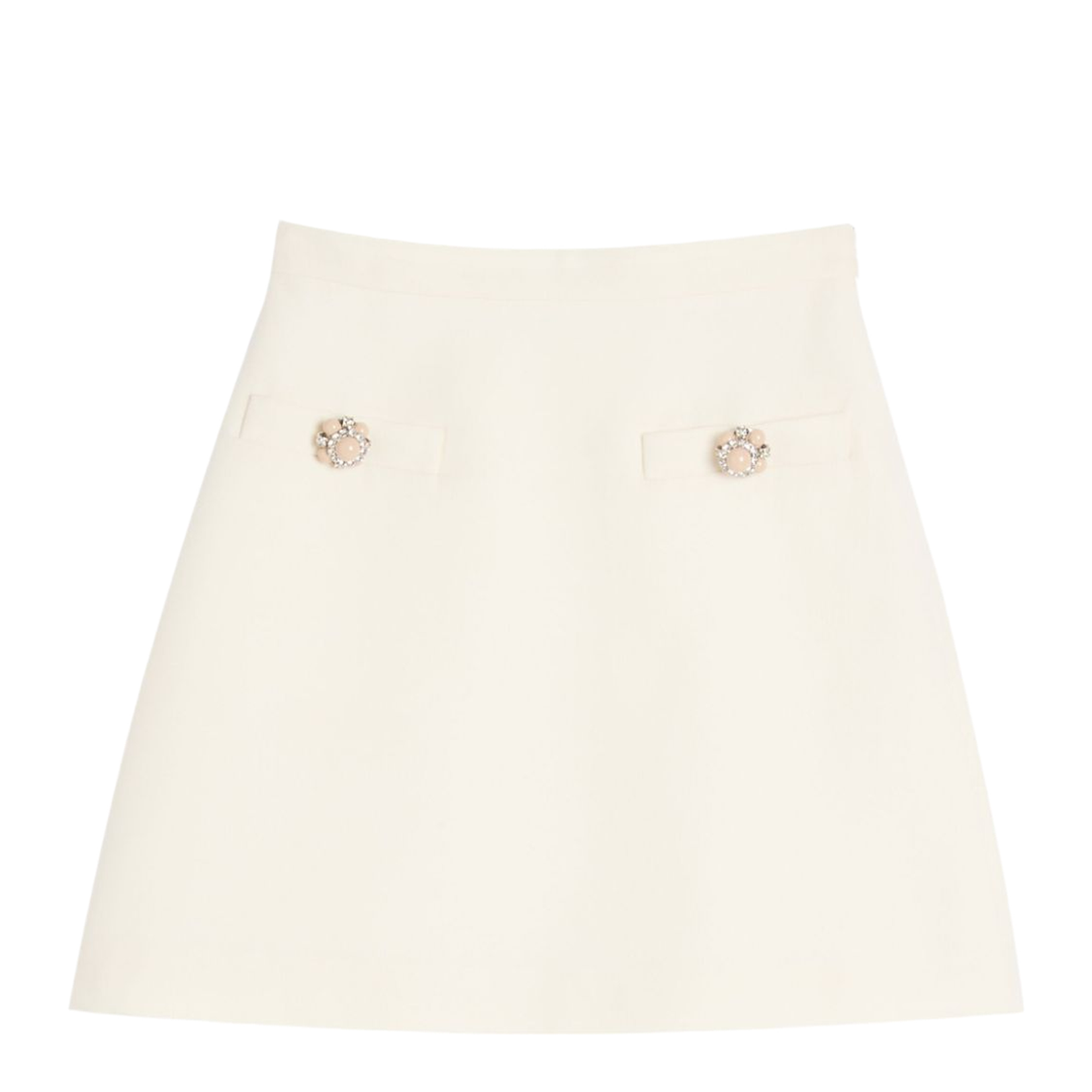 Ivory A-Line Skirt