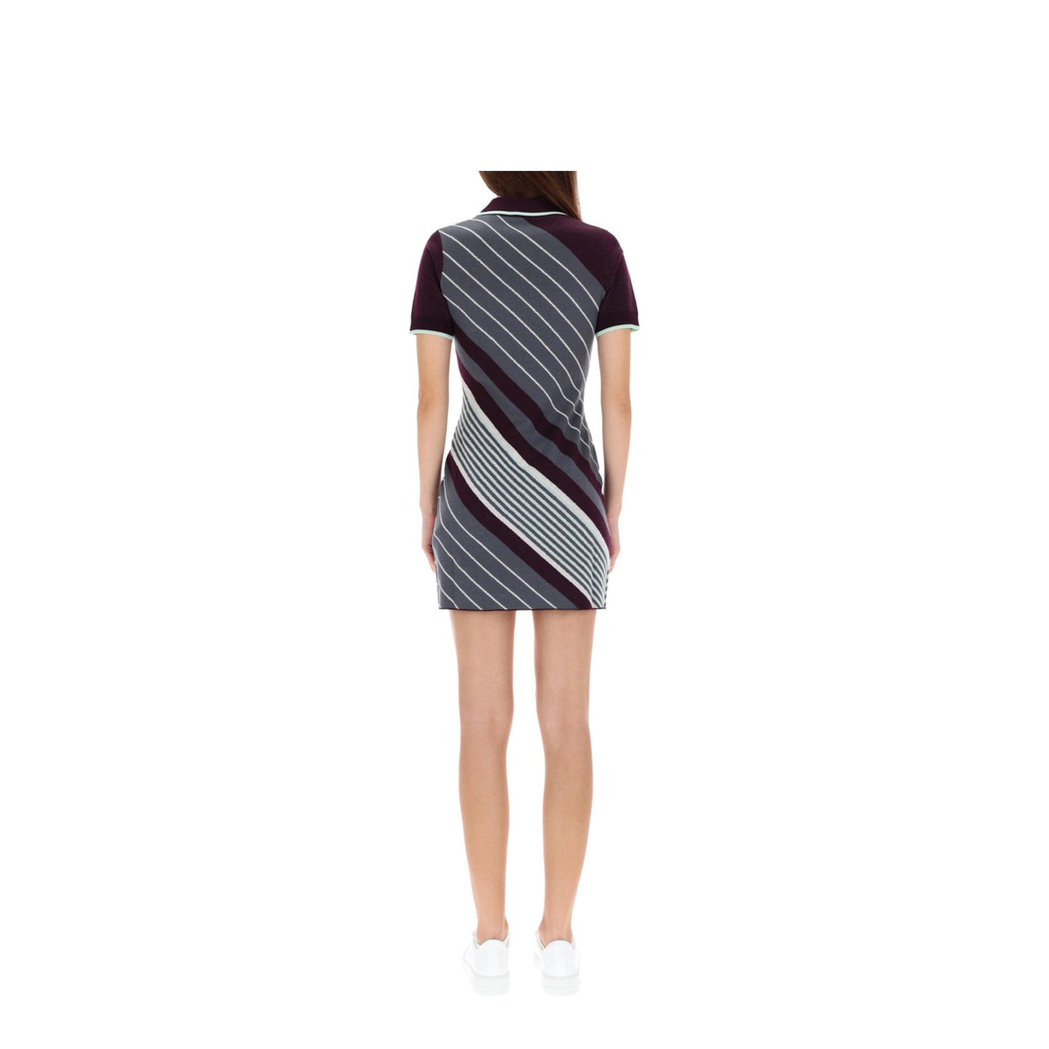 Diagonal Tennis Polo Dress