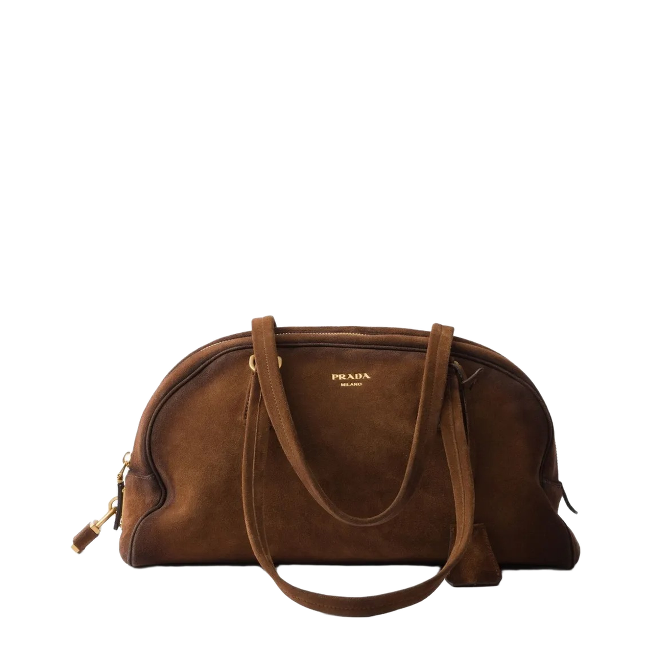MAYFEYR - Prada - Bowling Medium Suede Bag - 1BB145VOOO2HMY