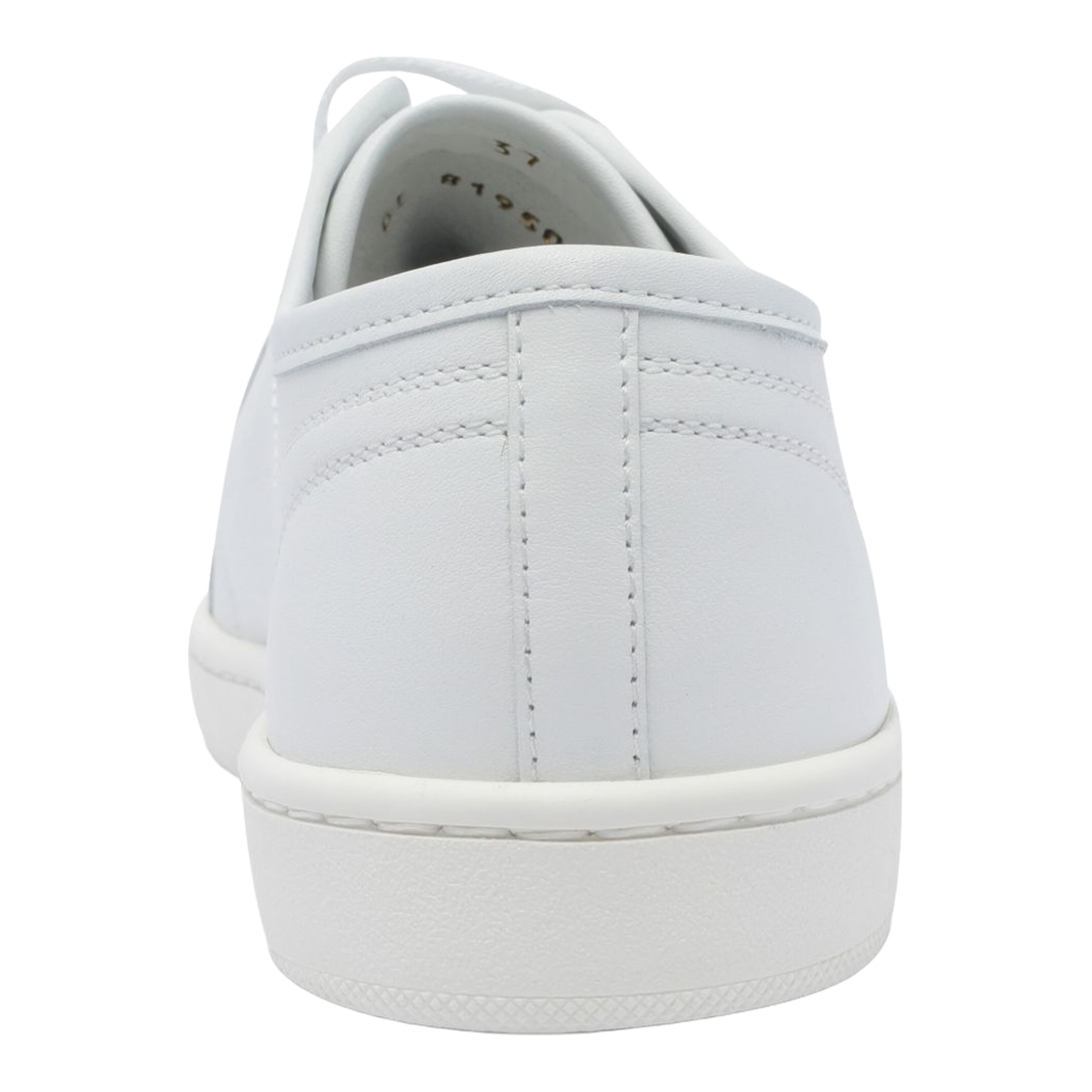 Gym Sneakers in Smooth Leather in White