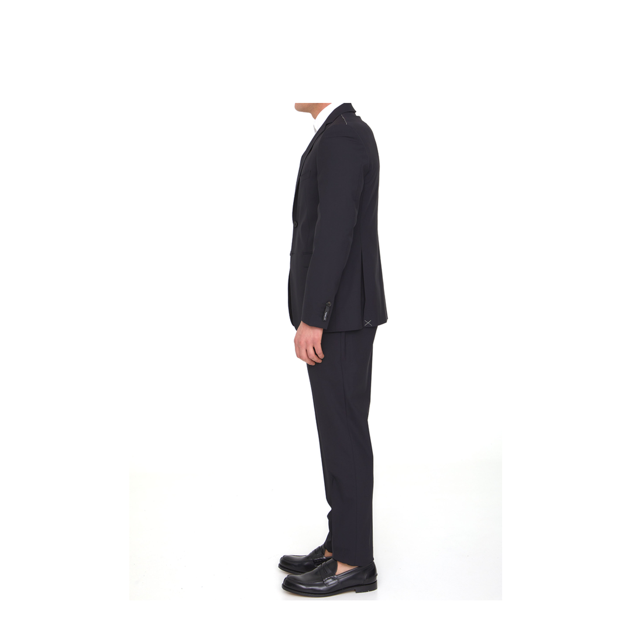 MAYFEYR - Tonello - Black Virgin Wool Two Piece Suit - 01AI240Y1063U990