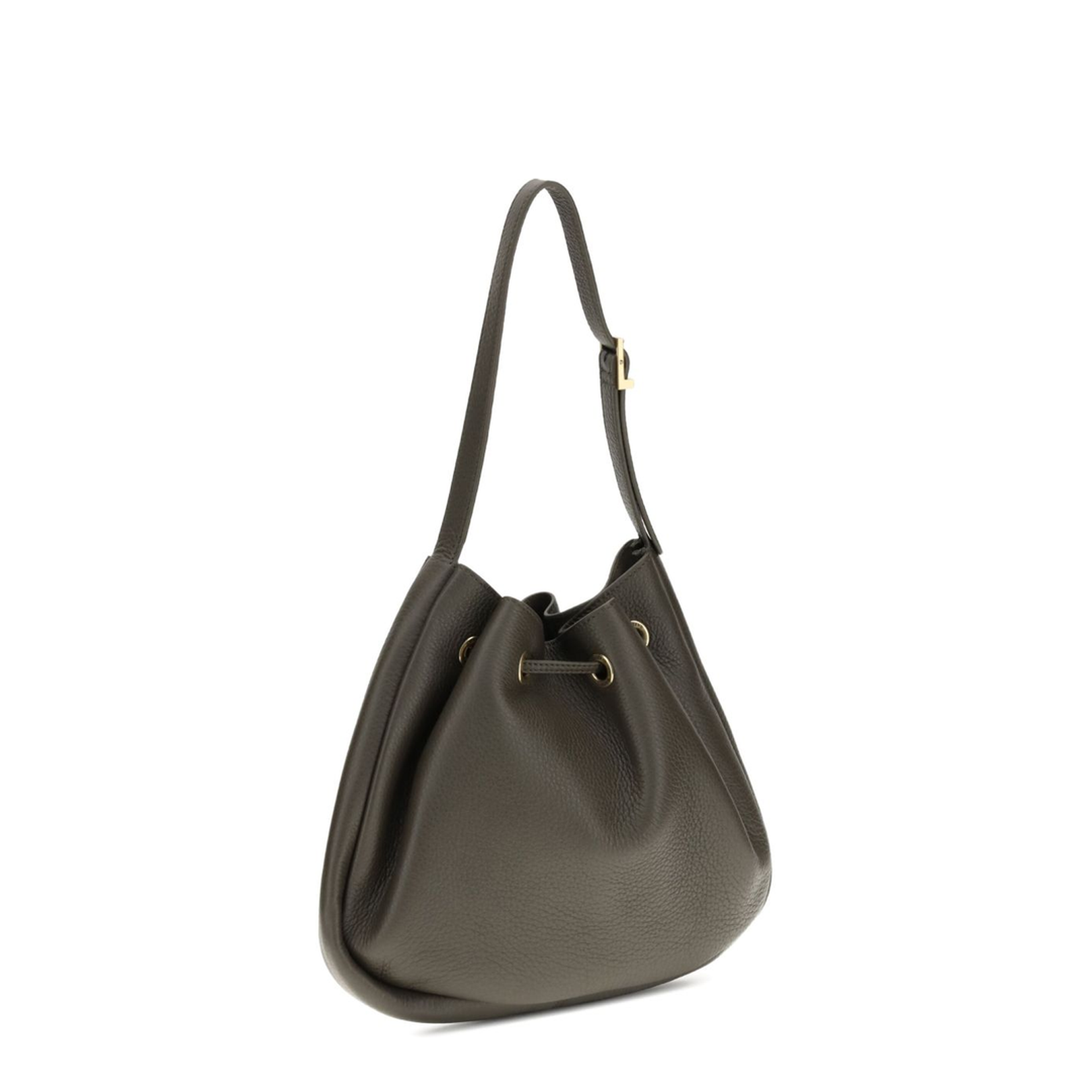 Paris VII Small Leather Shoulder Bags - Dark Green