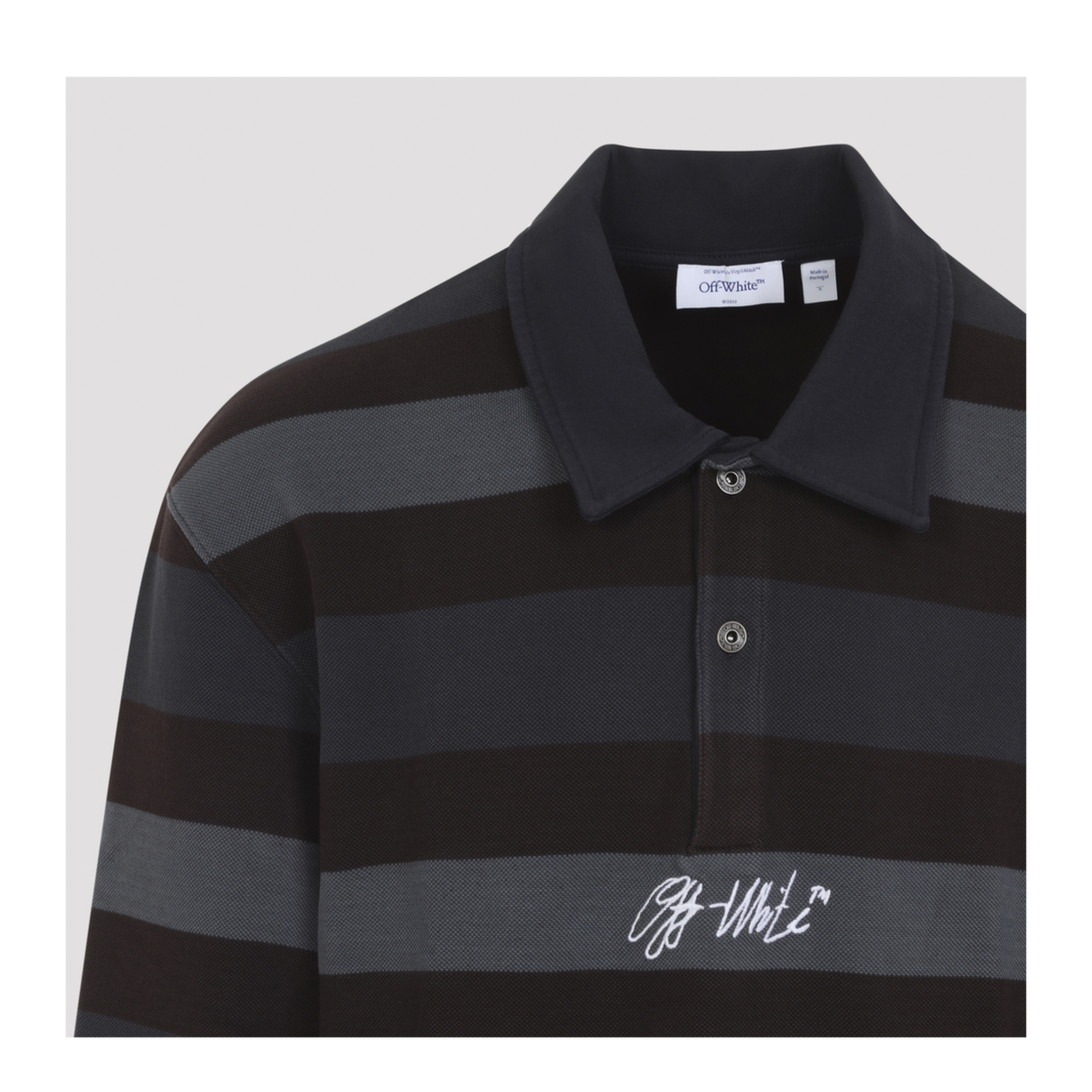 MAYFEYR - Off-White - Stroke Ow Relax L/S Polo - 44MAD015F26J002960